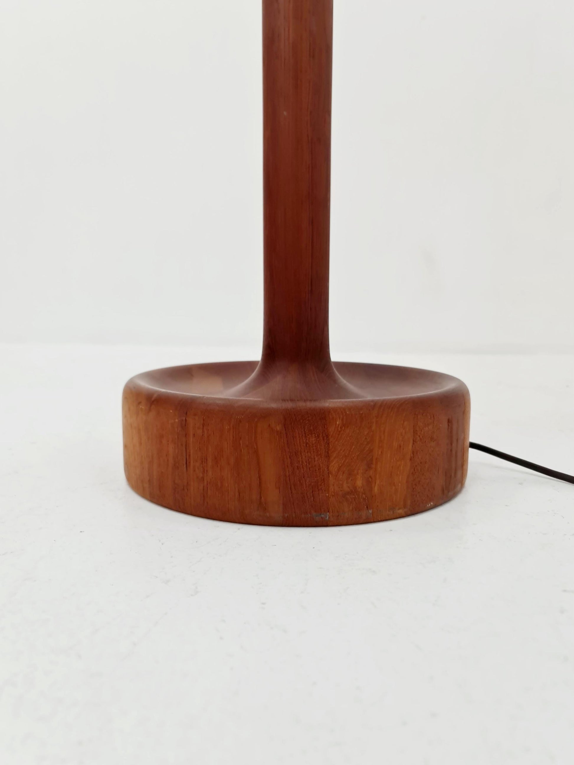 Rare Midcentury Danish floor lamp by KIRK solid teak, 1960s