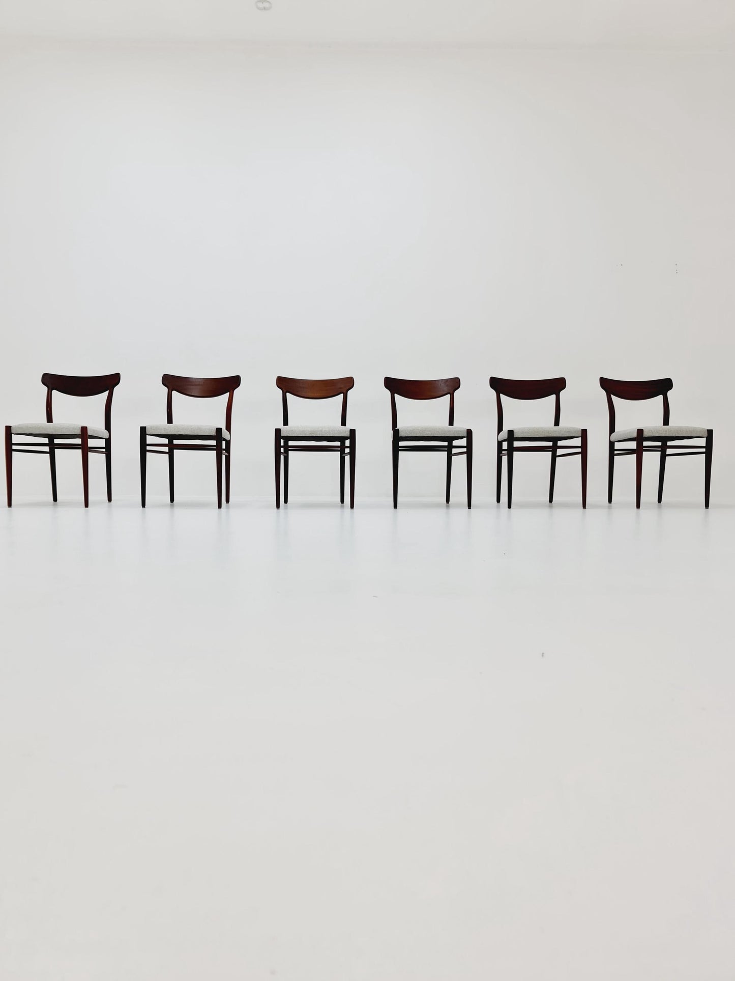 Mid Century German Teak chairs by Lübke, 1960s Set of 6