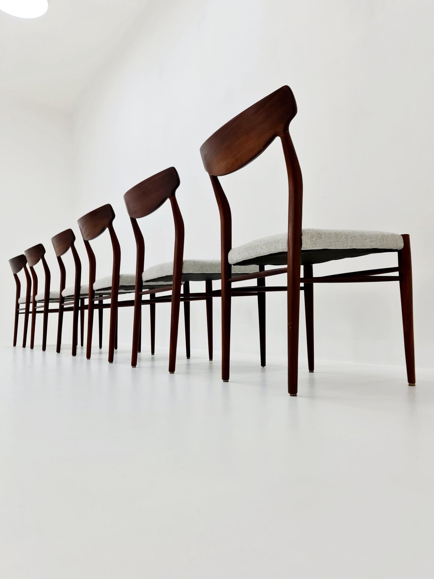 Mid Century German Teak chairs by Lübke, 1960s Set of 6