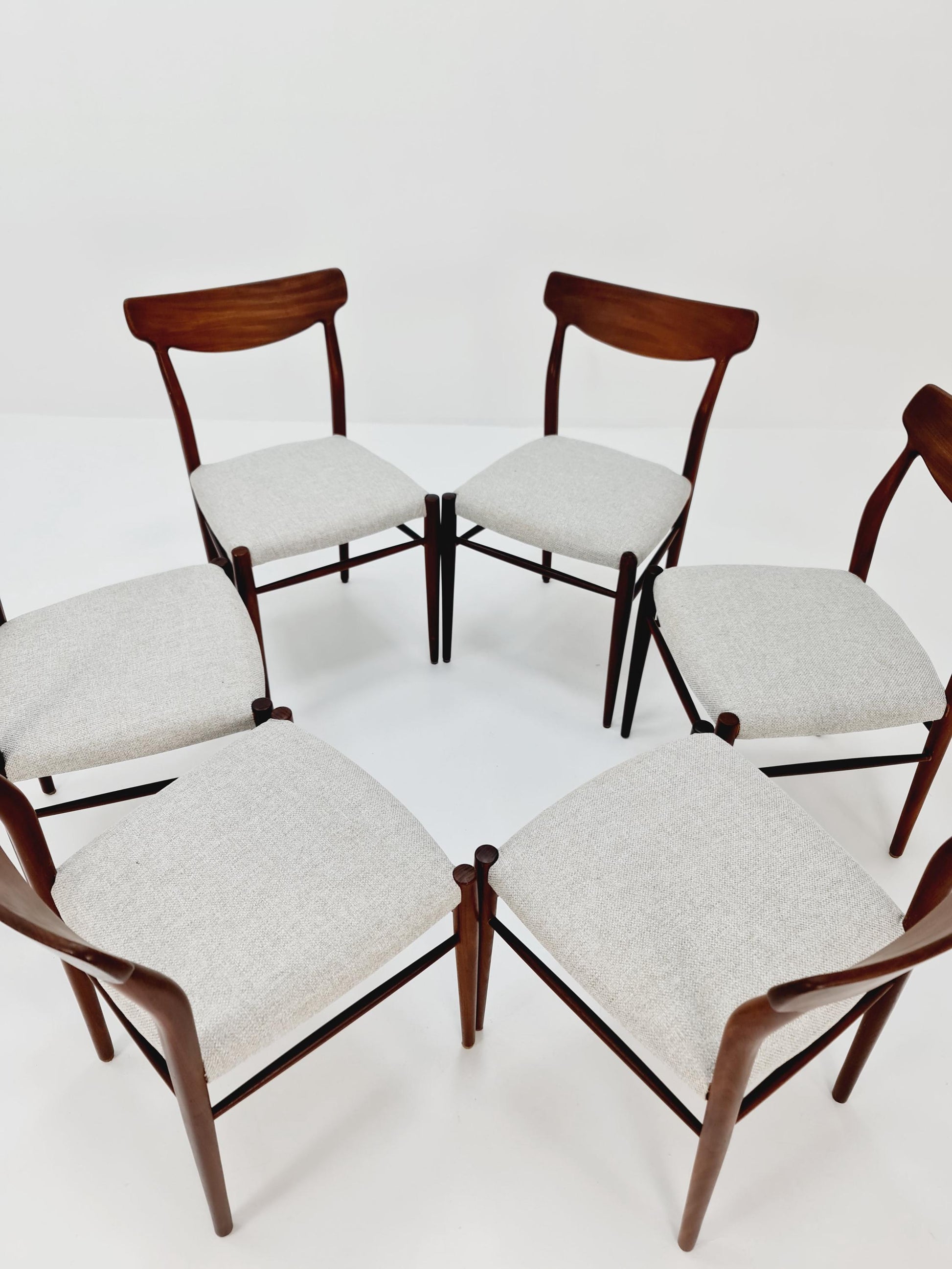 Mid Century German Teak chairs by Lübke, 1960s Set of 6