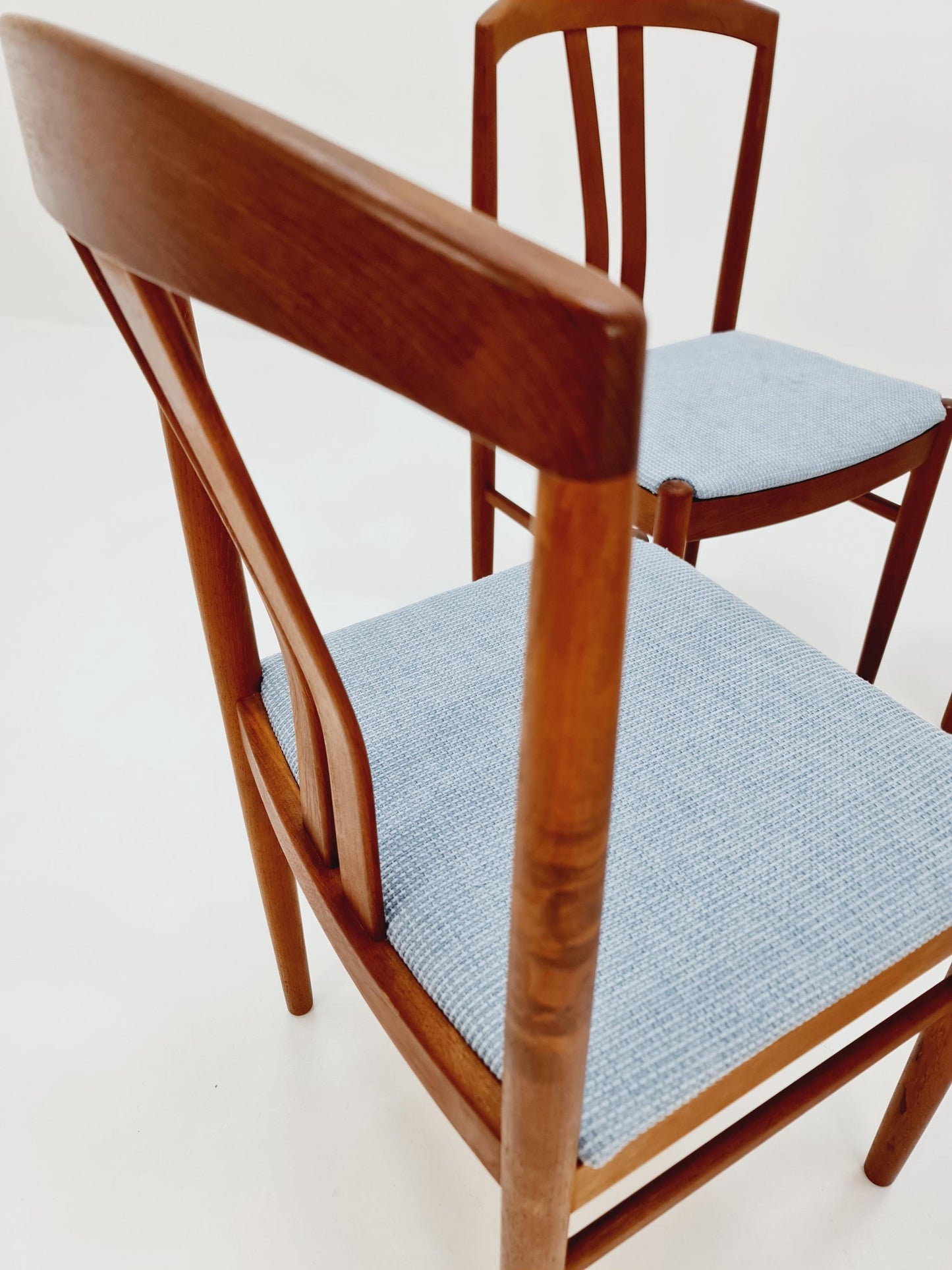 Vintage Swidish solid teak dining chairs By ALB.Johansson & Soner For C.E Eksrtöm , 1960s, Set of 4