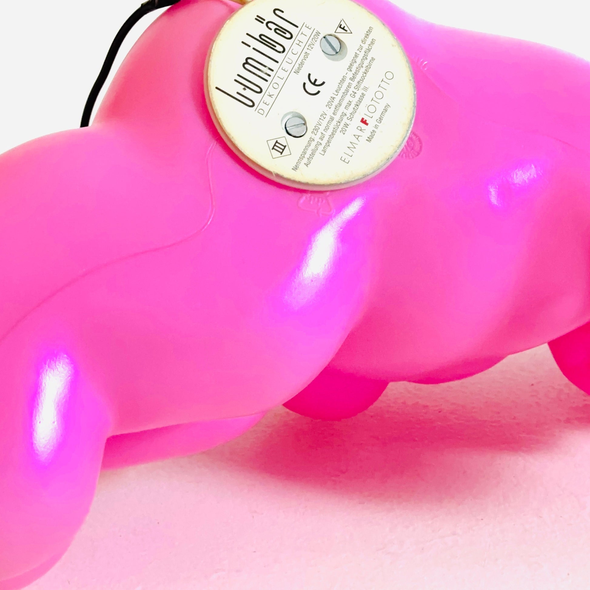 Rare Space Age Vintage German Lumibär Floor Lamp by Elmar Flötotto for Flötotto 1980