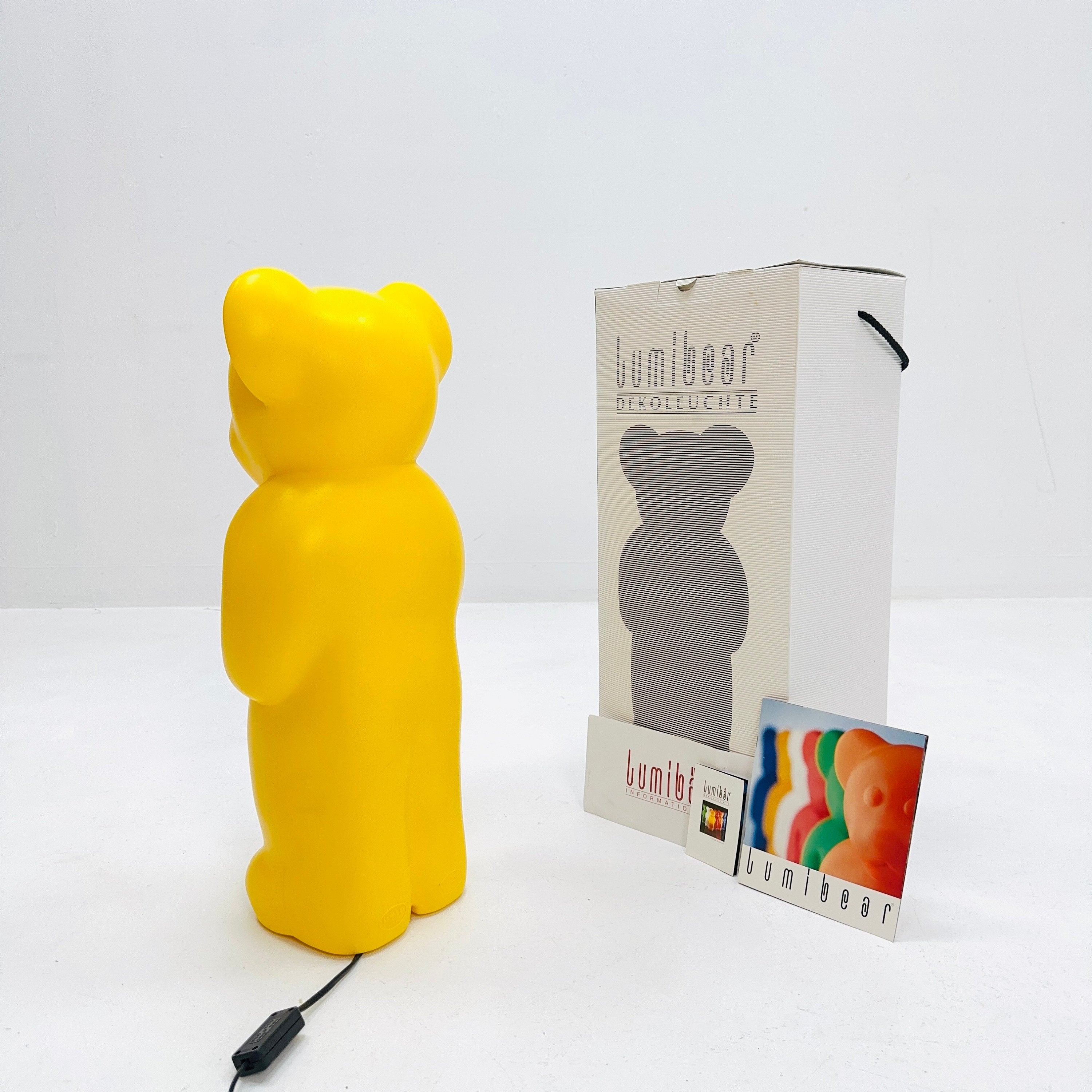 Space age yellow Lumibear by Elmar Flötotto, Bear vintage
