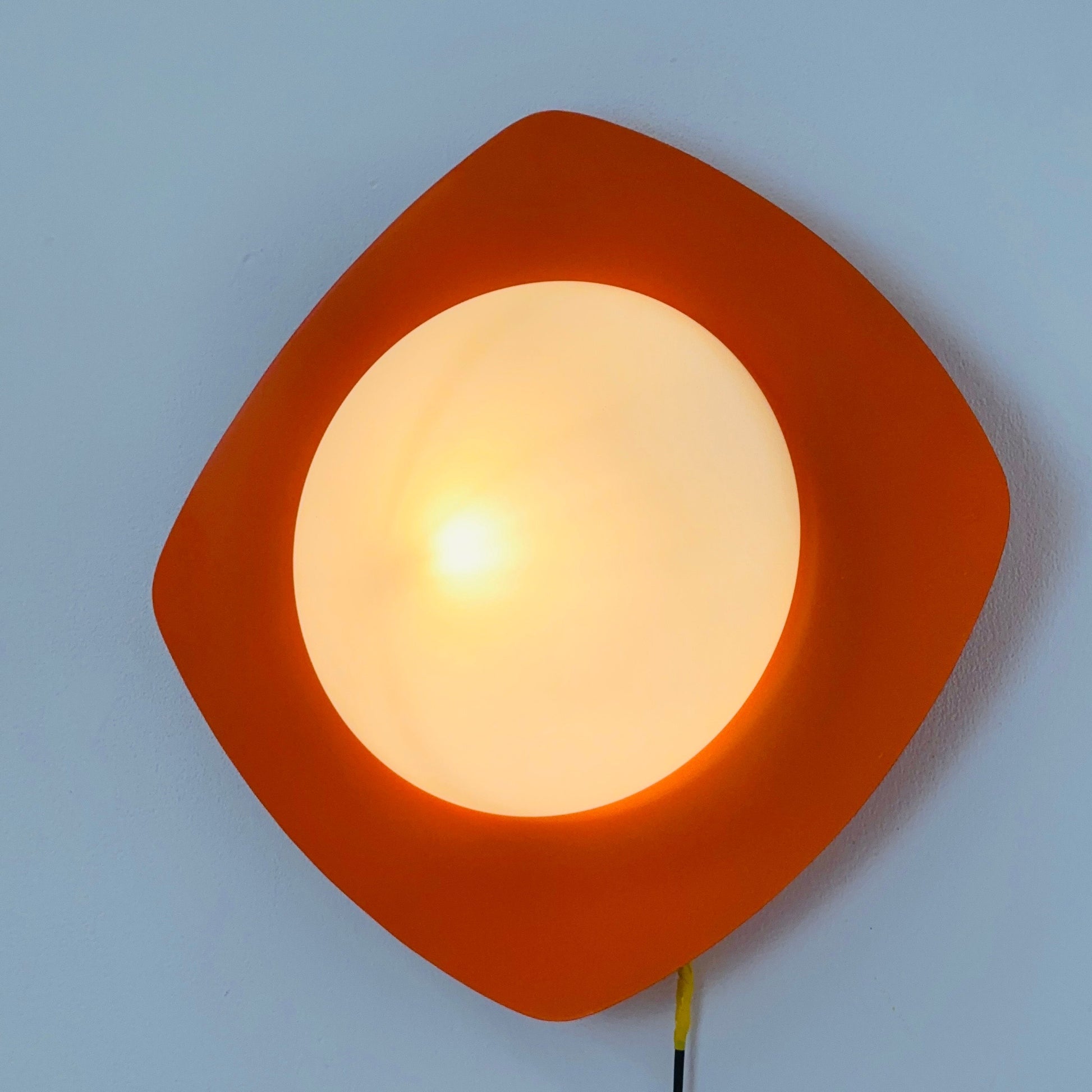 Large Space Age ceiling / wall lamp by Kaiser Leuchten, Germany, 1970s