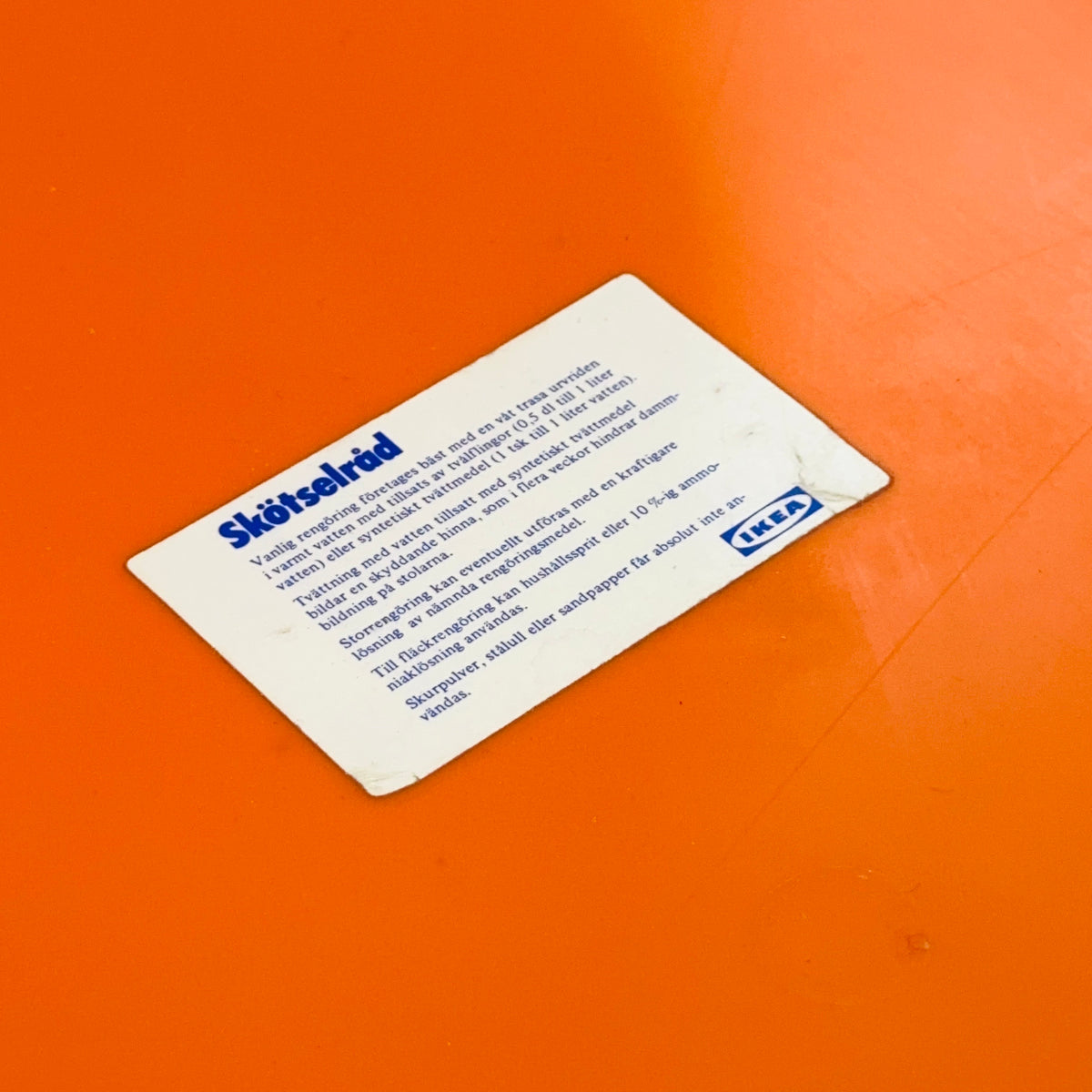 Skopa Lounge orange Chair by Ole Gjerløv Knudsen & Torben Lind for Ikea, 1970s