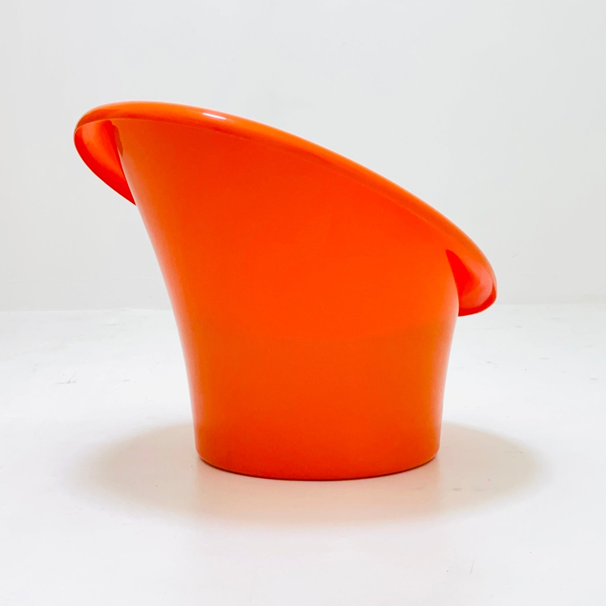 Skopa Lounge orange Chair by Ole Gjerløv Knudsen & Torben Lind for Ikea, 1970s