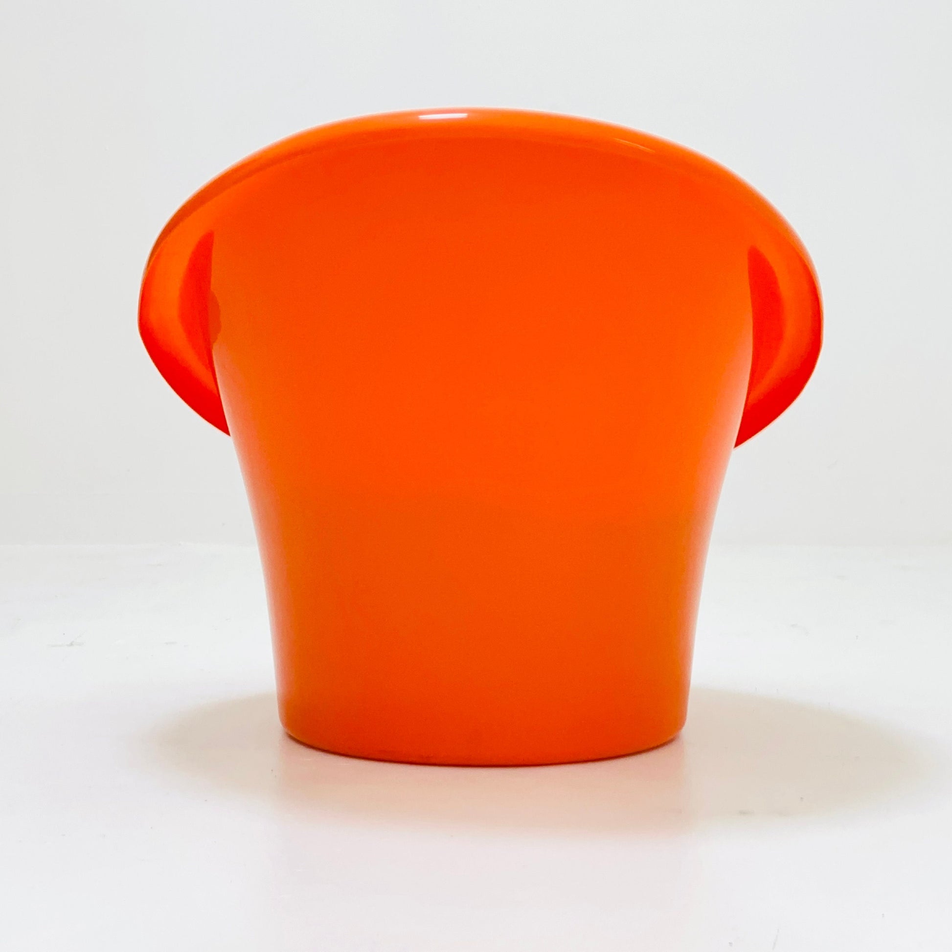 Skopa Lounge orange Chair by Ole Gjerløv Knudsen & Torben Lind for Ikea, 1970s