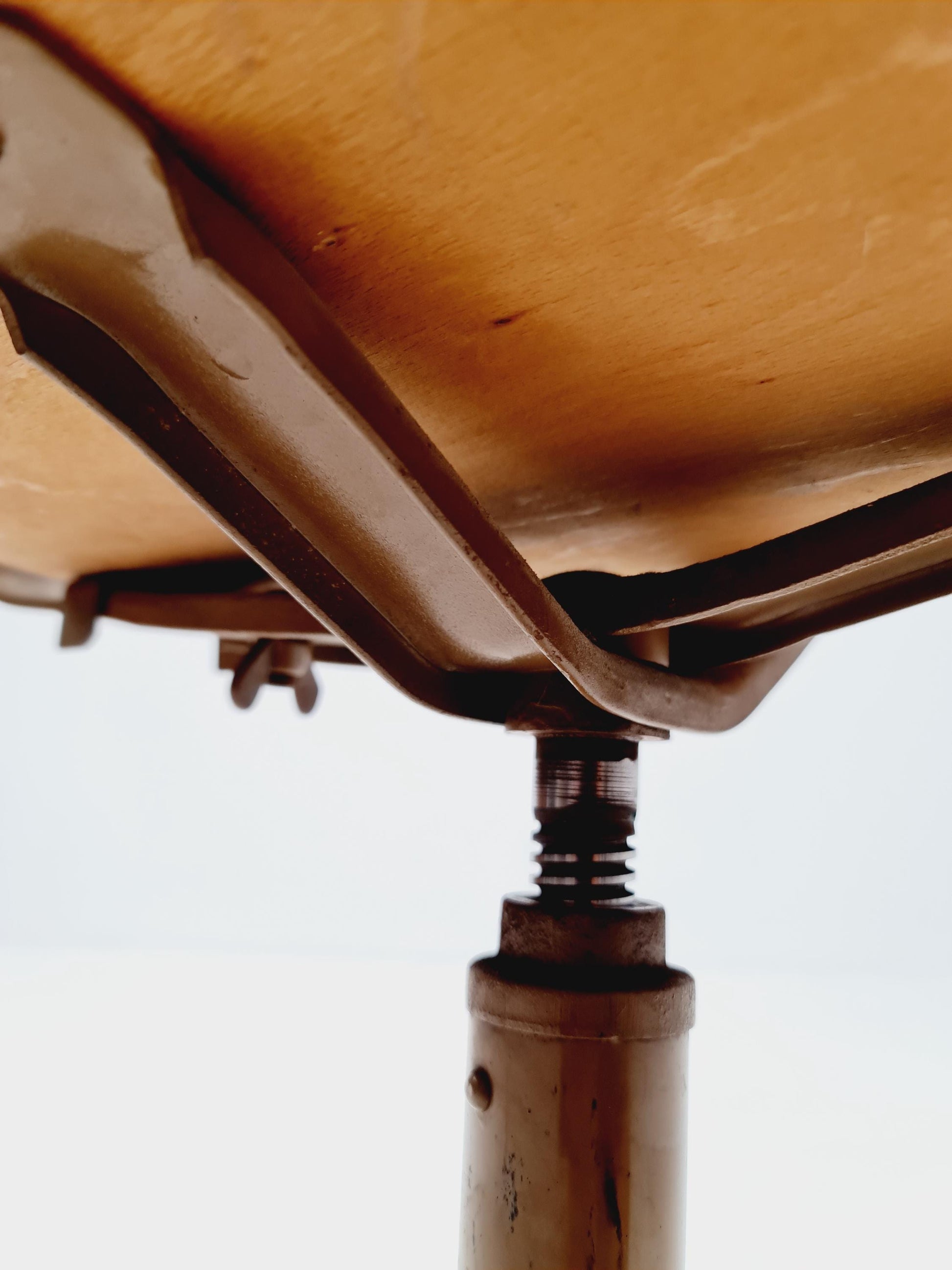 Bauhaus office chair in solid wood By Drabert 1960s