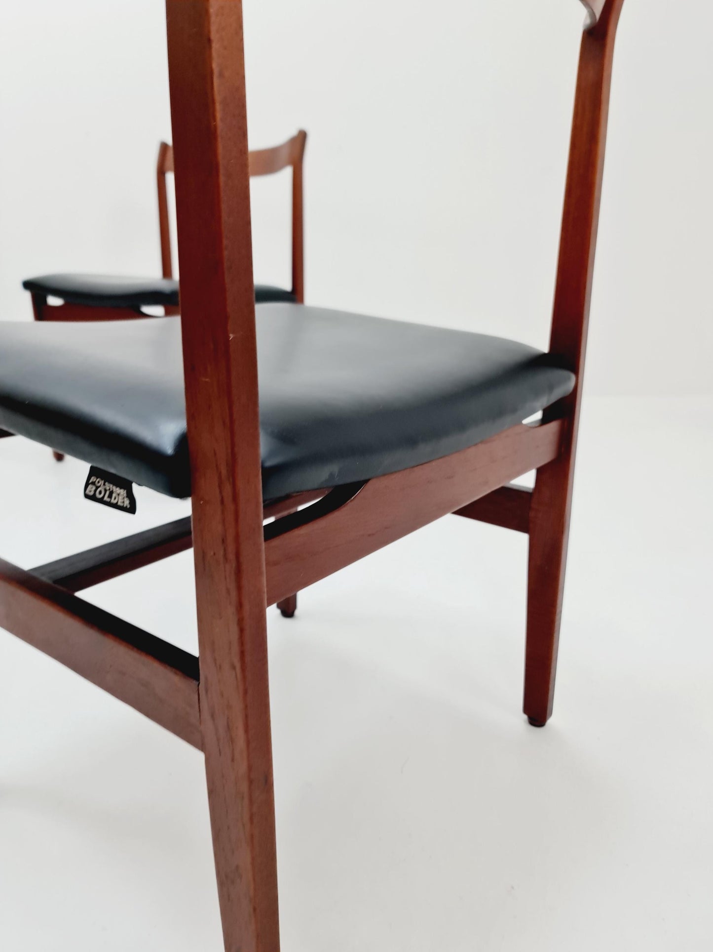 Vintage Danish solid teak dining Chairs 1960s, Set of 4