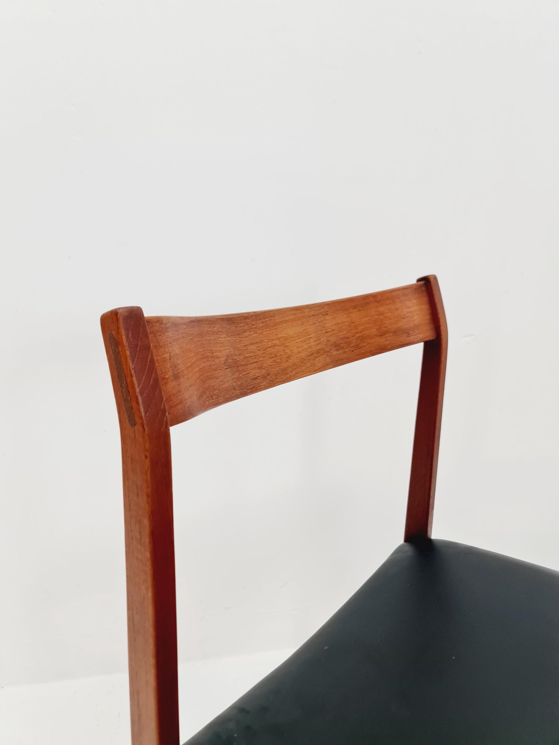 Vintage Danish solid teak dining Chairs 1960s, Set of 4