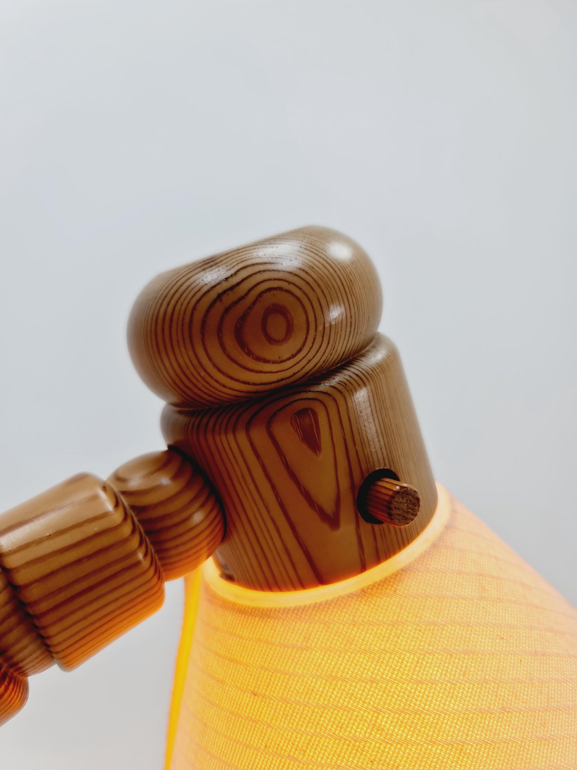 Vintage Swedish pine floor lamp by Solbackens Svarveri AB, 1970s
