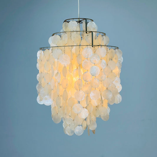 Mid century Chandelier FUN 1DM by Verner Panton for Lüber Switzerland 1960s