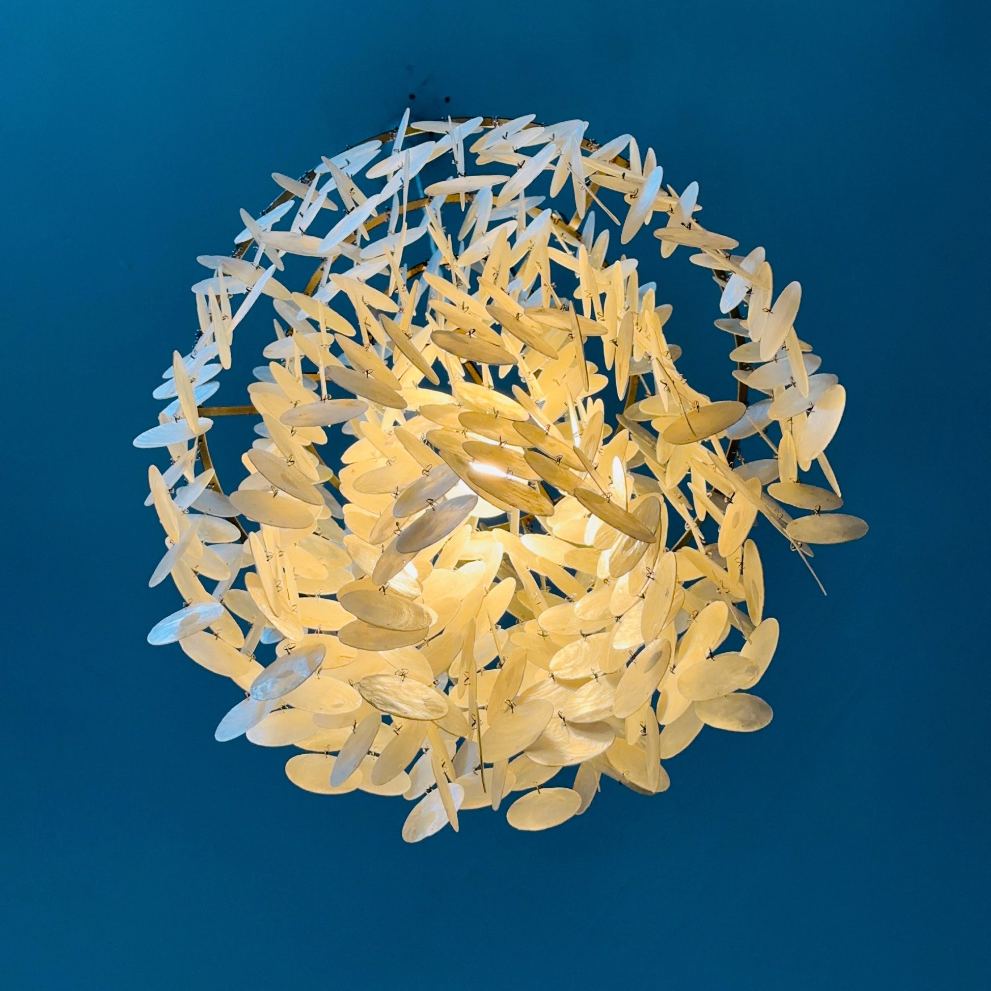Mid century Chandelier FUN 1DM by Verner Panton for Lüber Switzerland 1960s