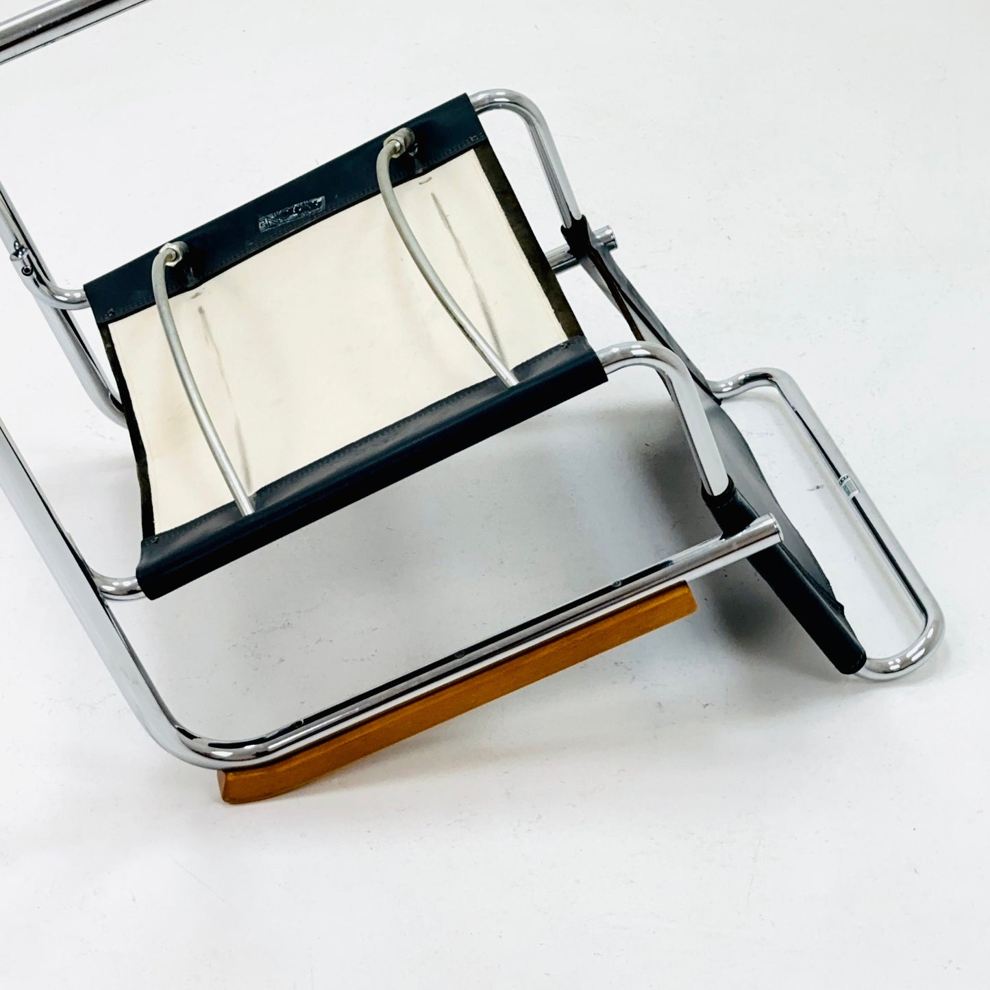 1 of 24 Bauhaus S34 black leather iconic armchair by mart Stam for Thonet 1980s