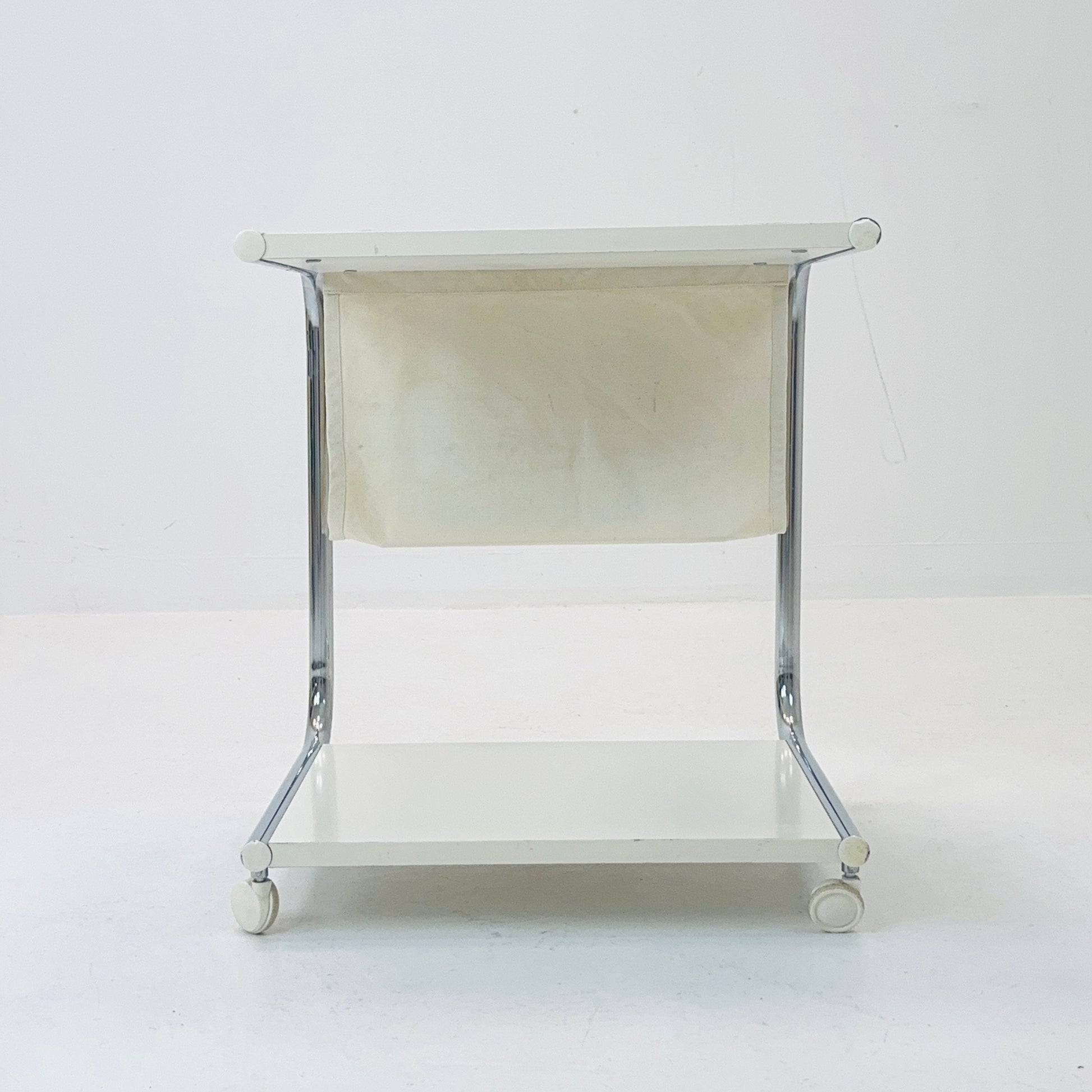 Mid century side table - on rolls by Thomas Jelinek for IKEA Sweden 1980s