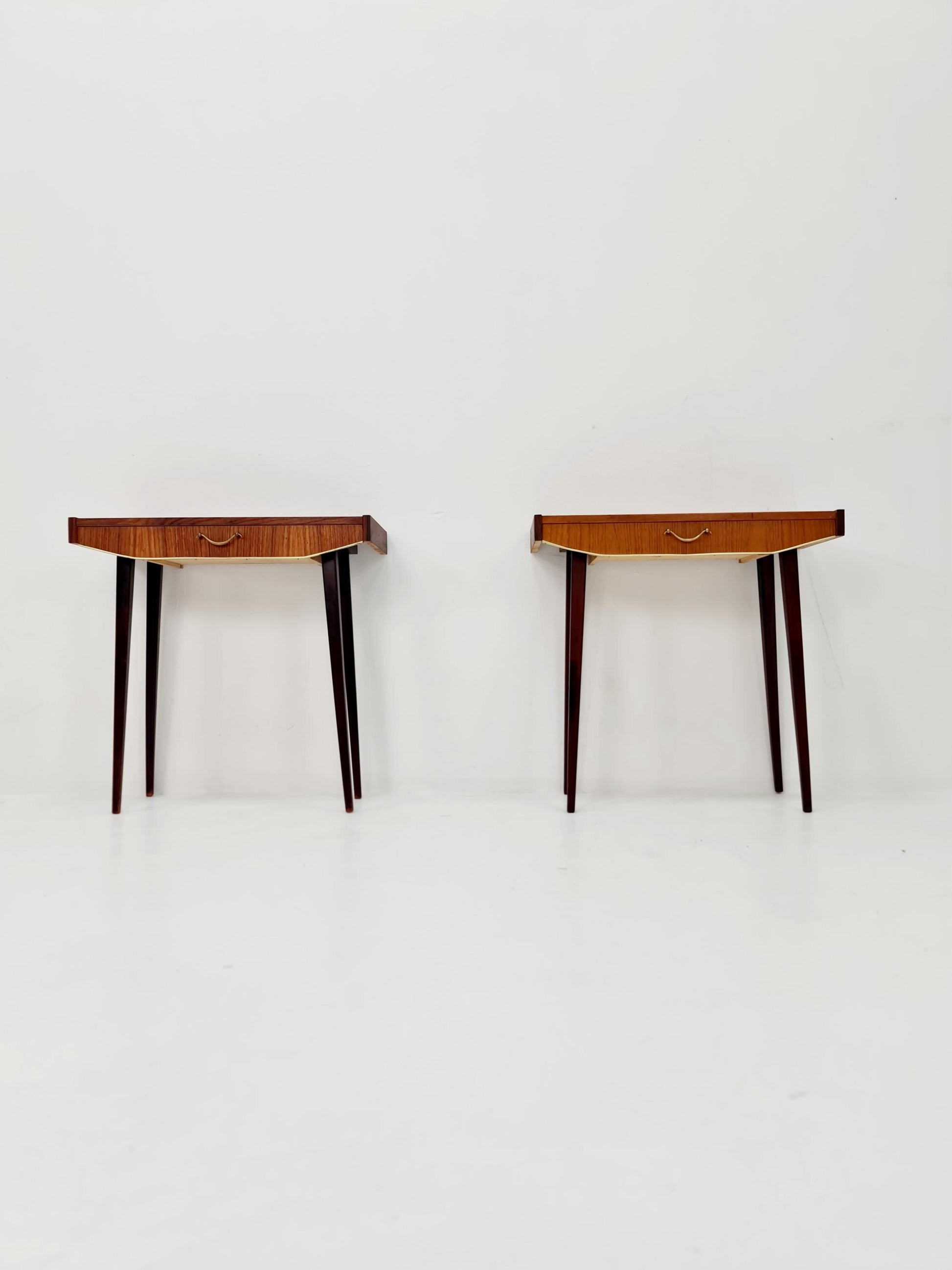 Mid century Danish teak side tables/ Bedside tables/ Nightstands, Denmark, 1960s, set of 2