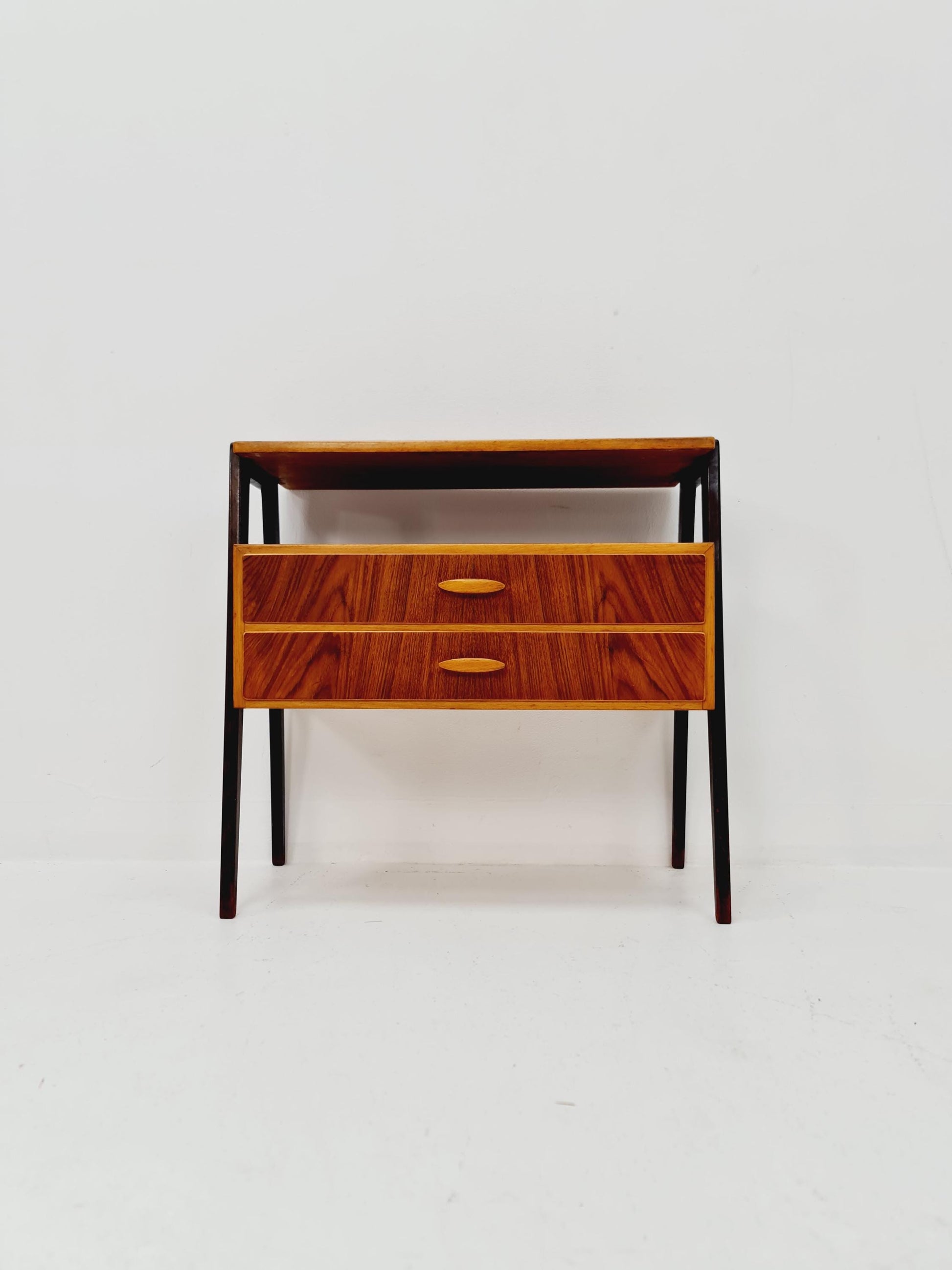 Midcentury Scandinavian Teak vintage Side table/ hallway/ Night stand, 1960s