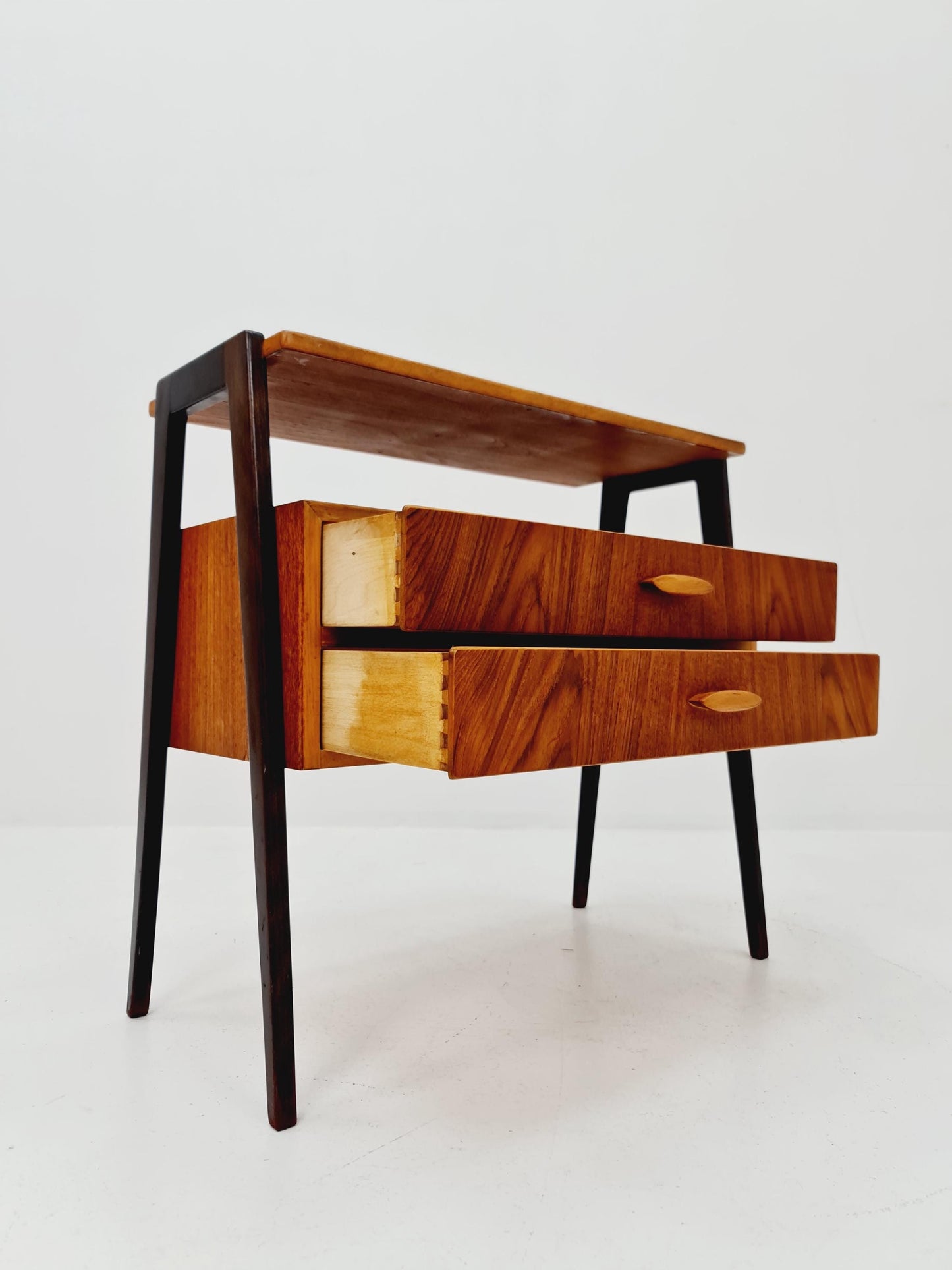 Midcentury Scandinavian Teak vintage Side table/ hallway/ Night stand, 1960s
