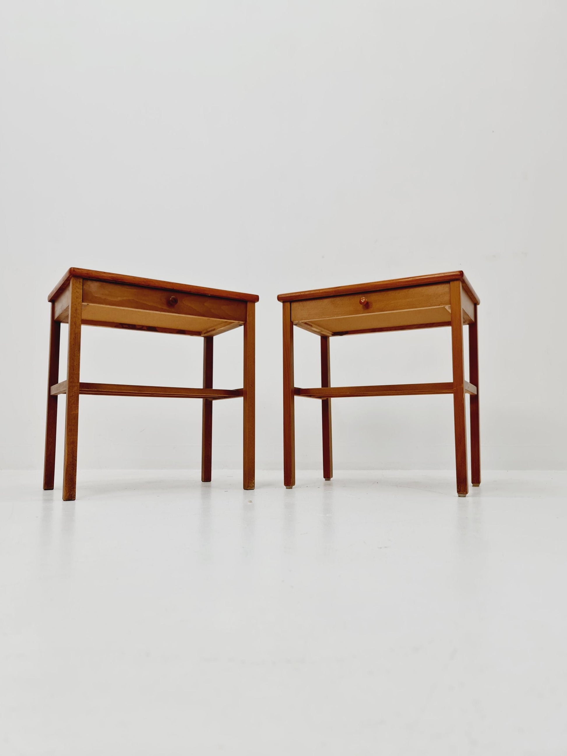 Mid century Danish teak side tables/ Bedside tables/ Nightstands, Denmark, 1960s, set of 2