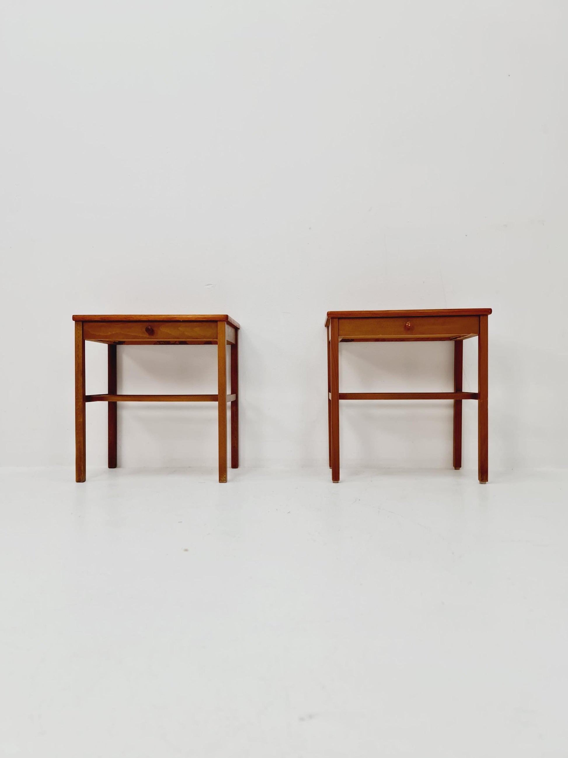 Mid century Danish teak side tables/ Bedside tables/ Nightstands, Denmark, 1960s, set of 2