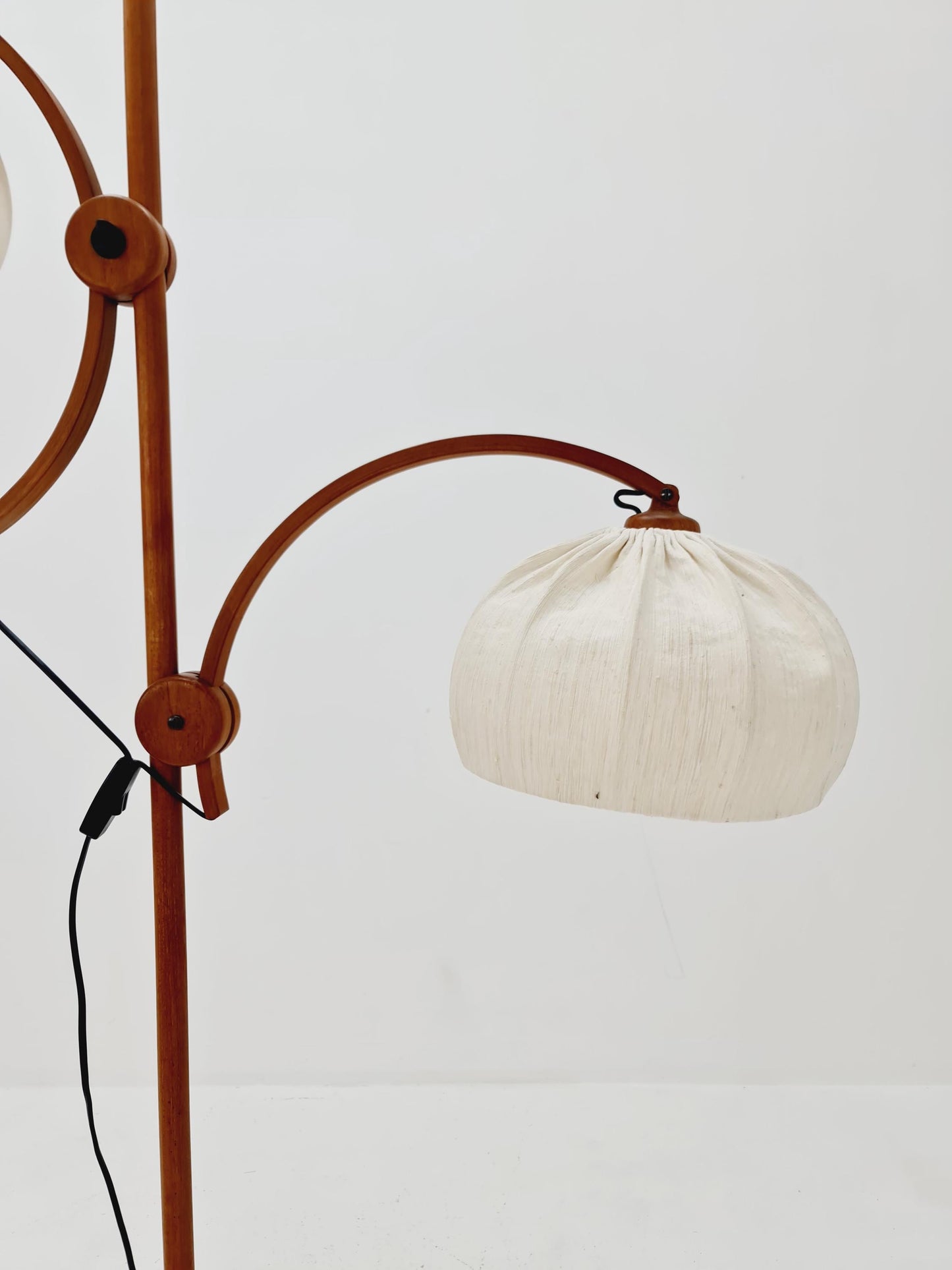 Vintage Danish Teak floor lamp by DOMUS 1970s