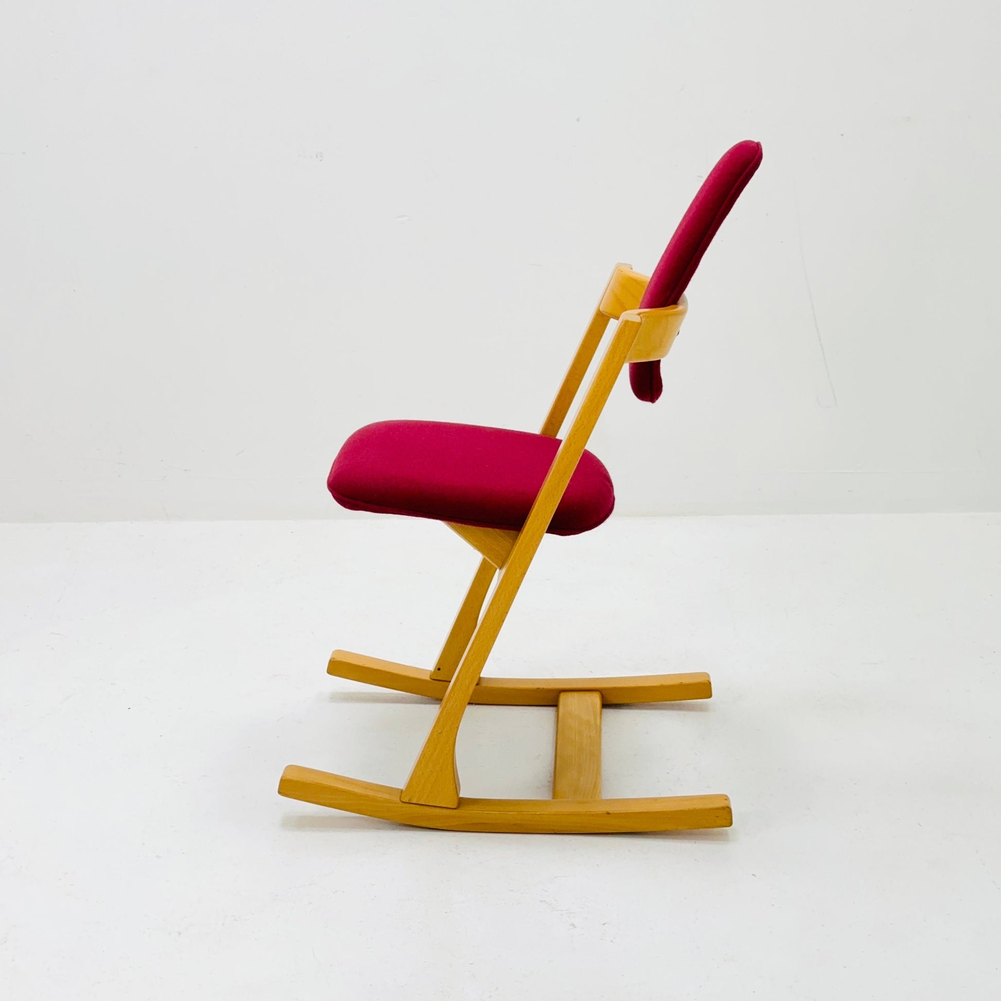 1970s Vintage Original Peter Opsvik for Stokke Teak Pendulum Balance Chair, 1980s ,Norway