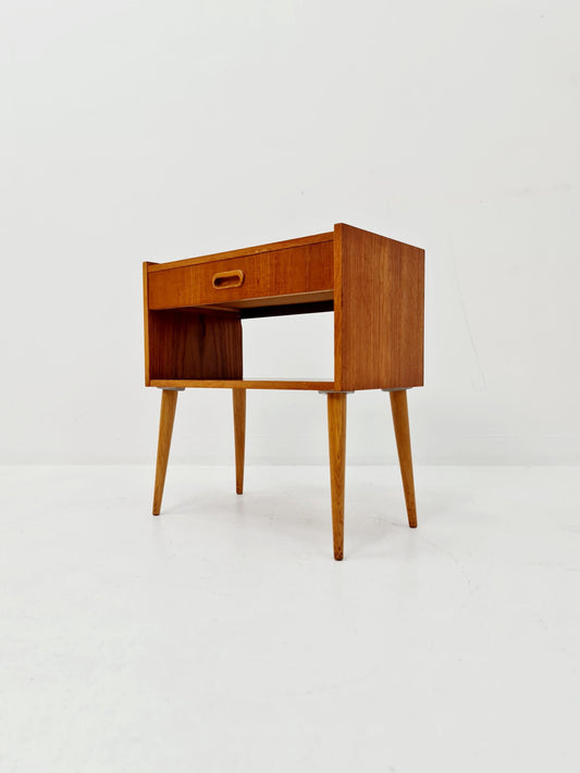 Danish Midcentury teak side tables/ Bedside tables, 1960s