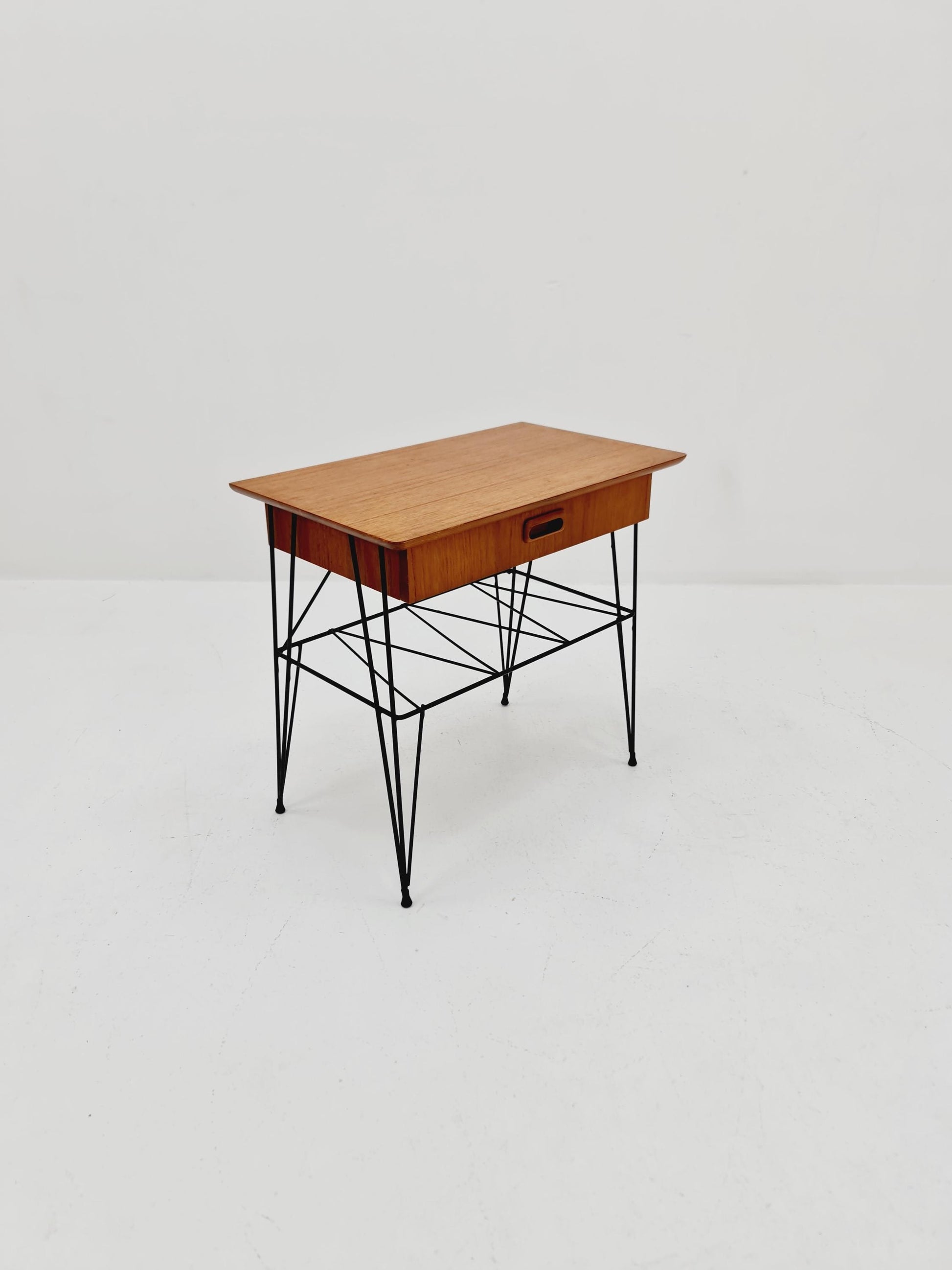 Midcentury swedish teak Vintage Side table/ Bedside table, 1960s