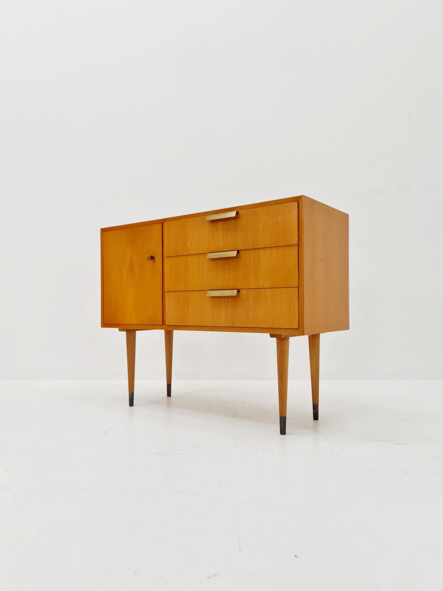 German mid-century ash small sideboard /side table By verrlux , 1950s
