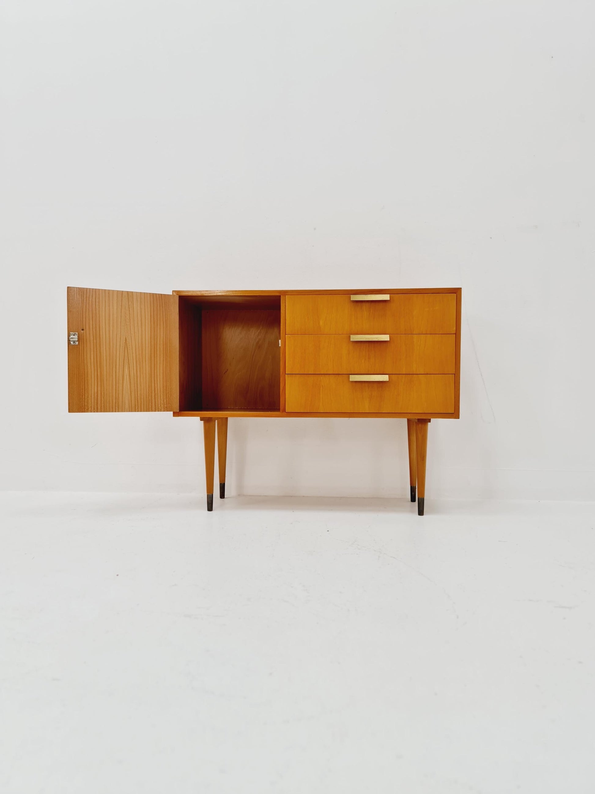 German mid-century ash small sideboard /side table By verrlux , 1950s
