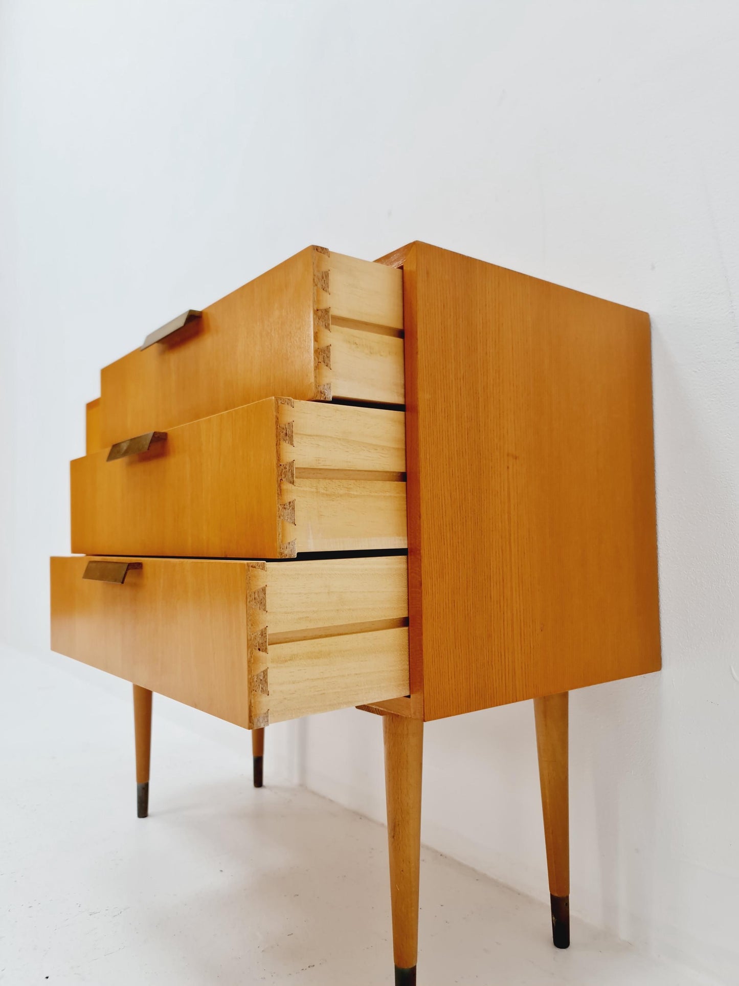 German mid-century ash small sideboard /side table By verrlux , 1950s