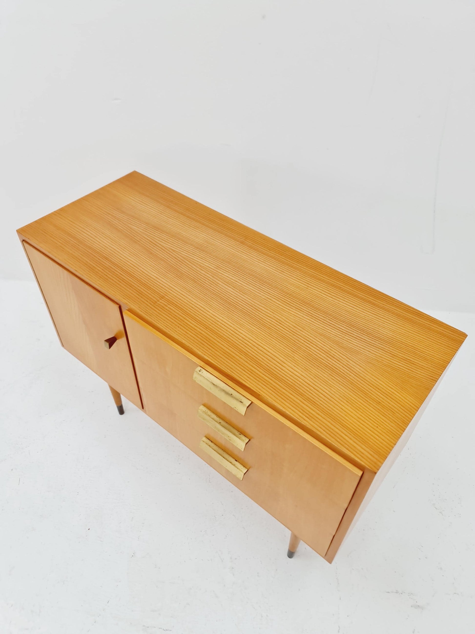 German mid-century ash small sideboard /side table By verrlux , 1950s