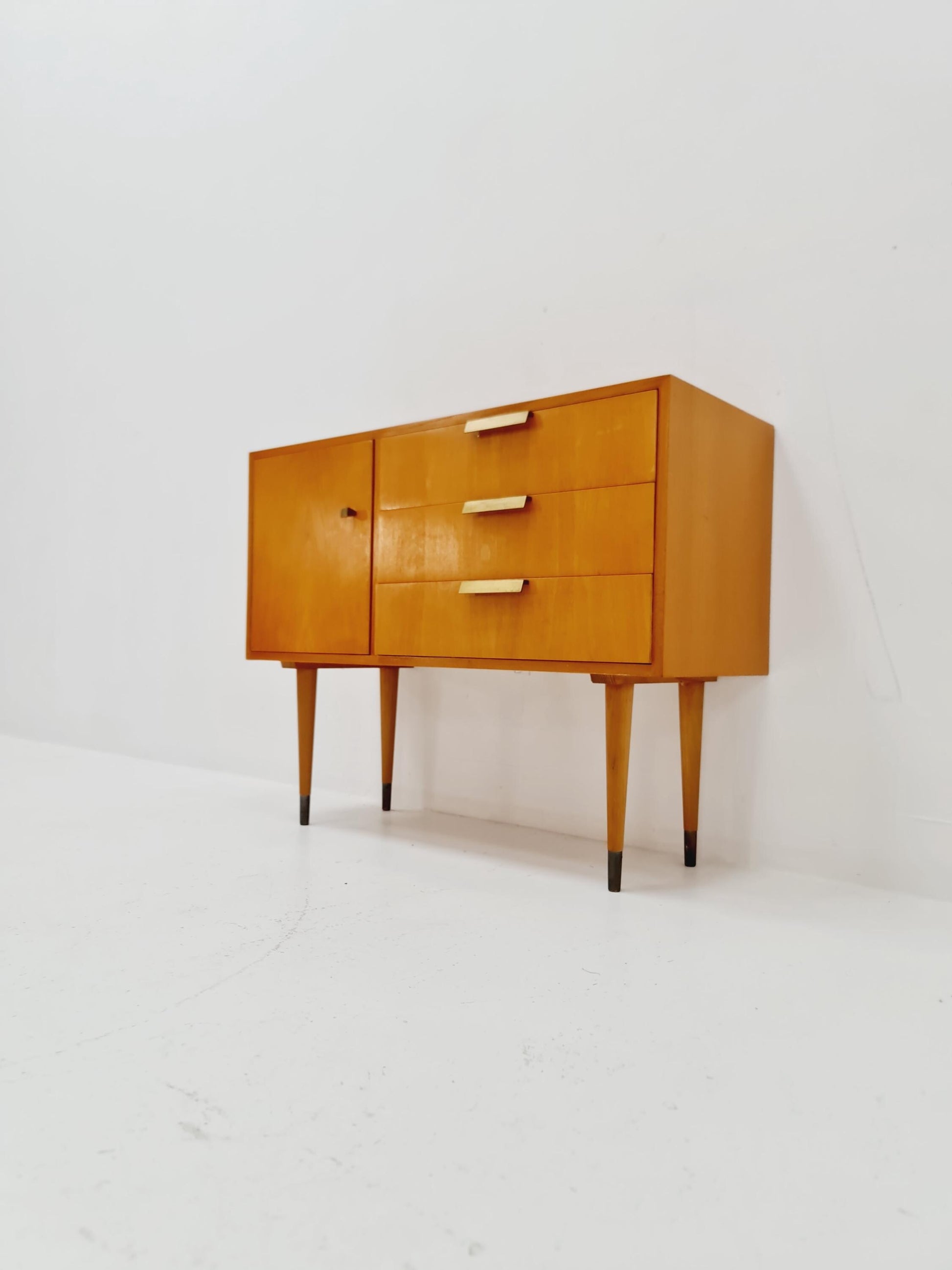 German mid-century ash small sideboard /side table By verrlux , 1950s