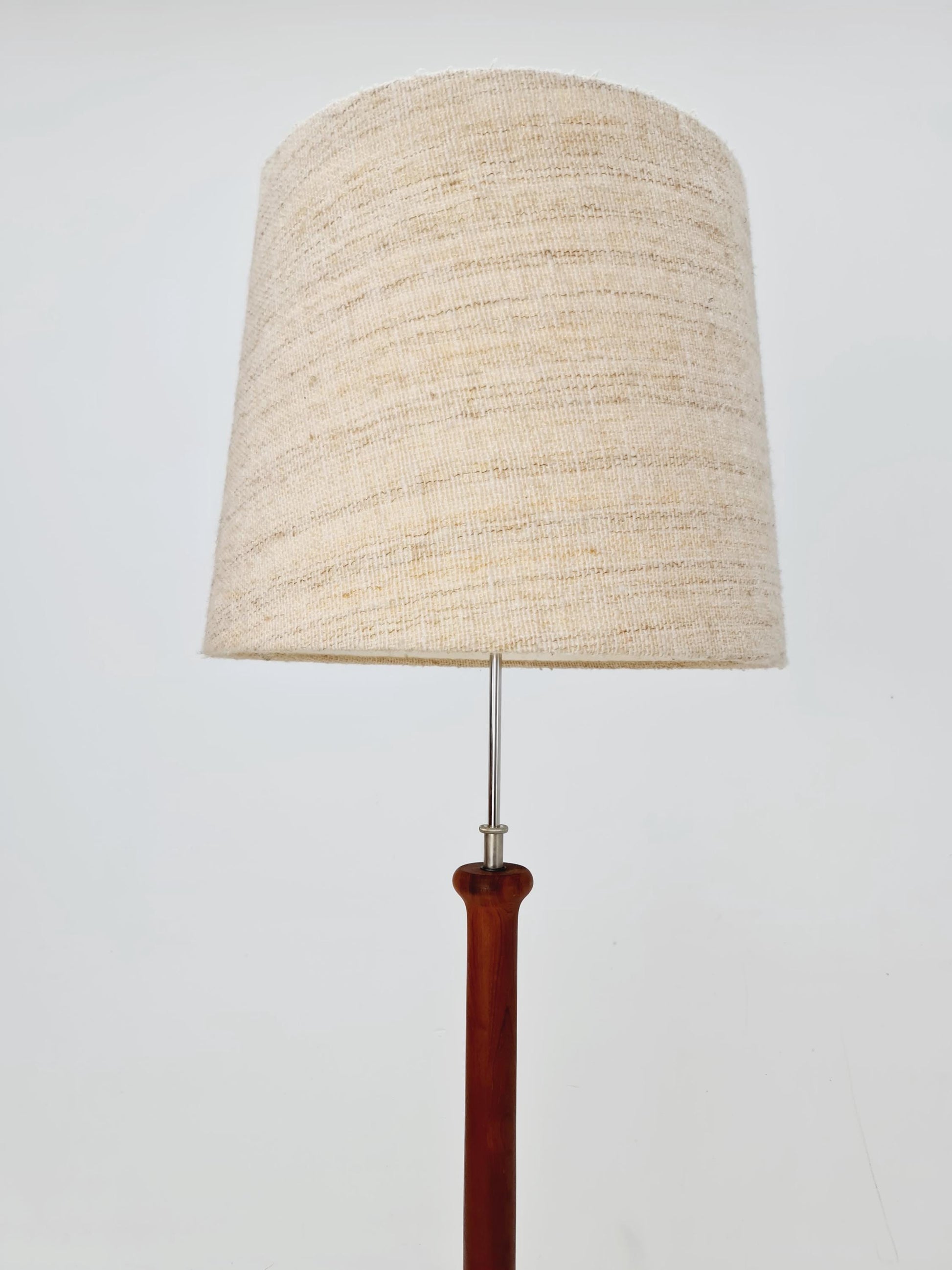 Rare Midcentury Danish floor lamp by KIRK solid teak, 1960s