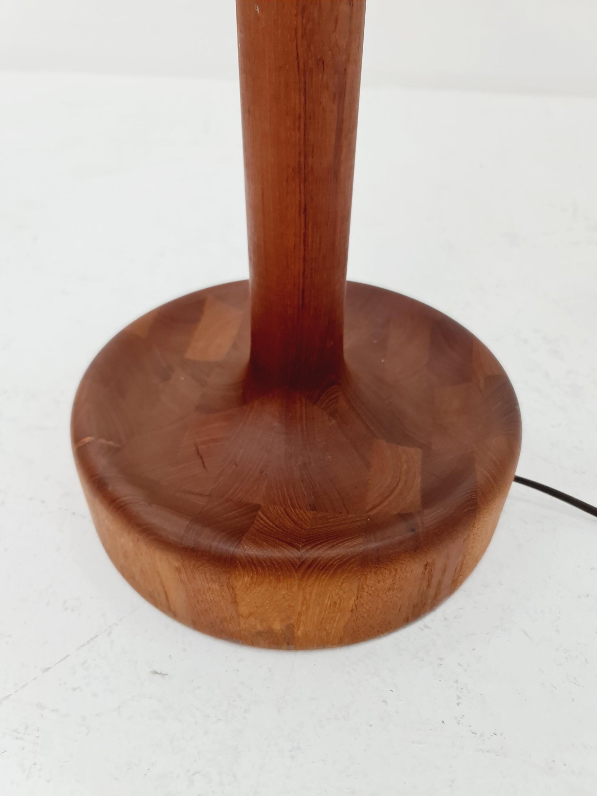 Rare Midcentury Danish floor lamp by KIRK solid teak, 1960s