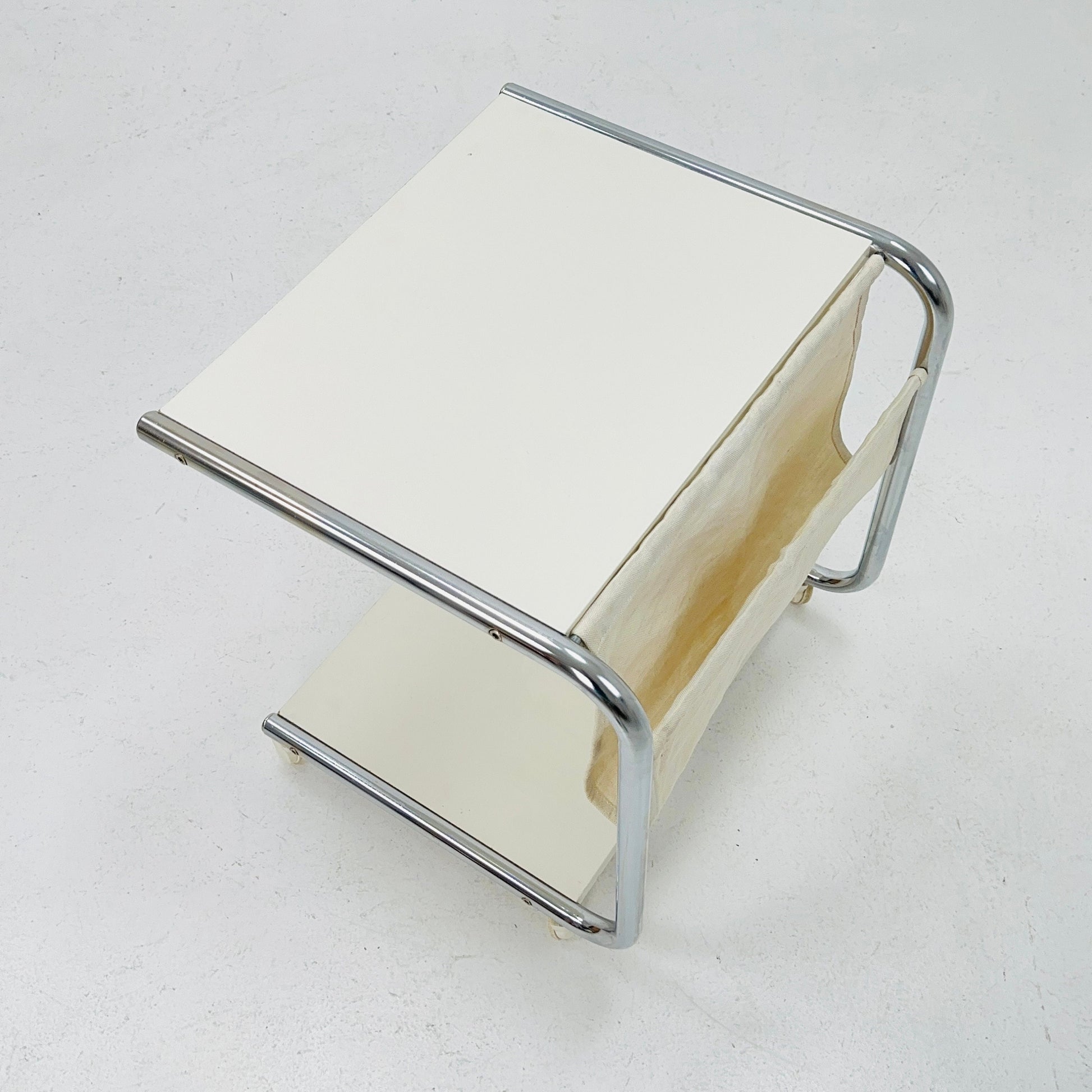 Mid century side table - on rolls by Thomas Jelinek for IKEA Sweden 1980s