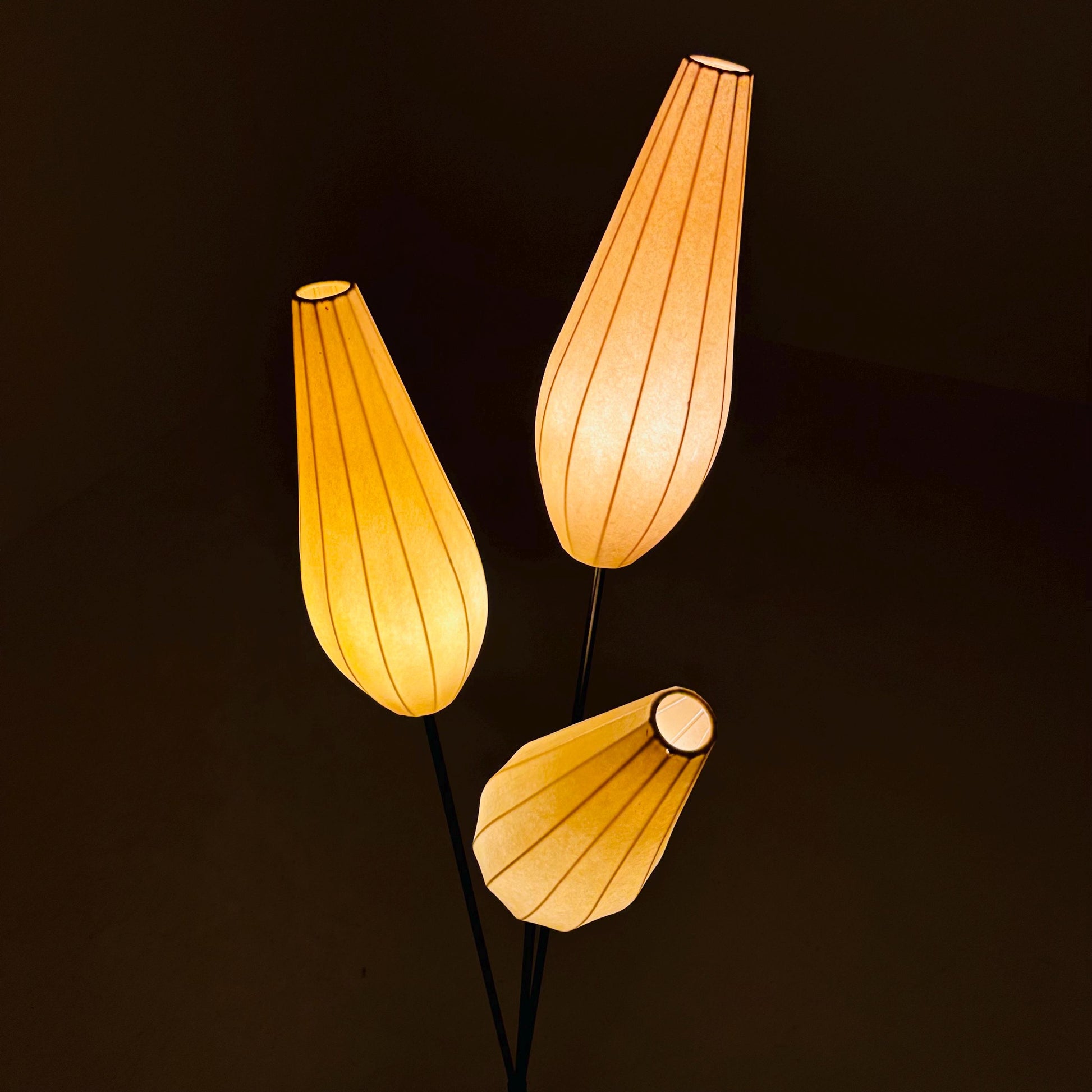Mid century Danish cocoon floor lamp 1960s Denmark