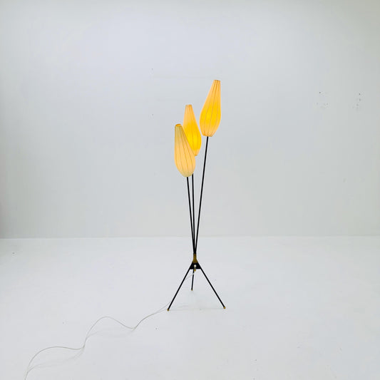 Mid century Danish cocoon floor lamp 1960s Denmark