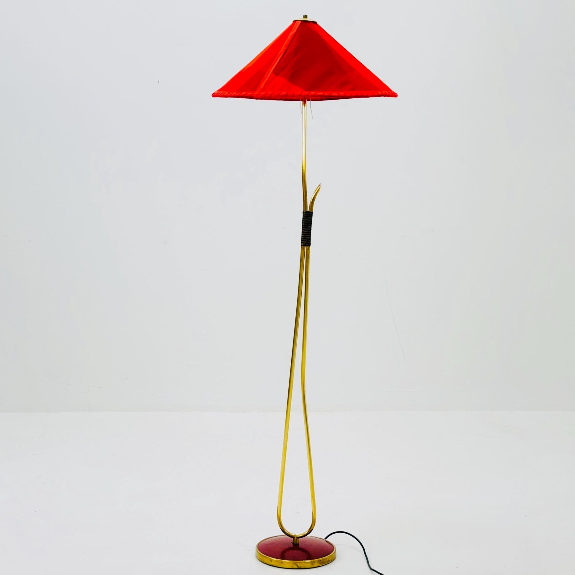 Mid century brass floor lamp 1960s Germany