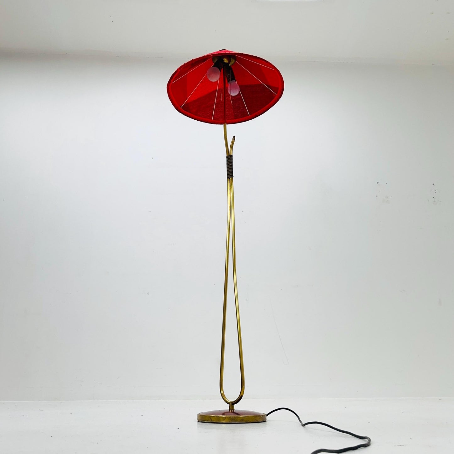 Mid century brass floor lamp 1960s Germany