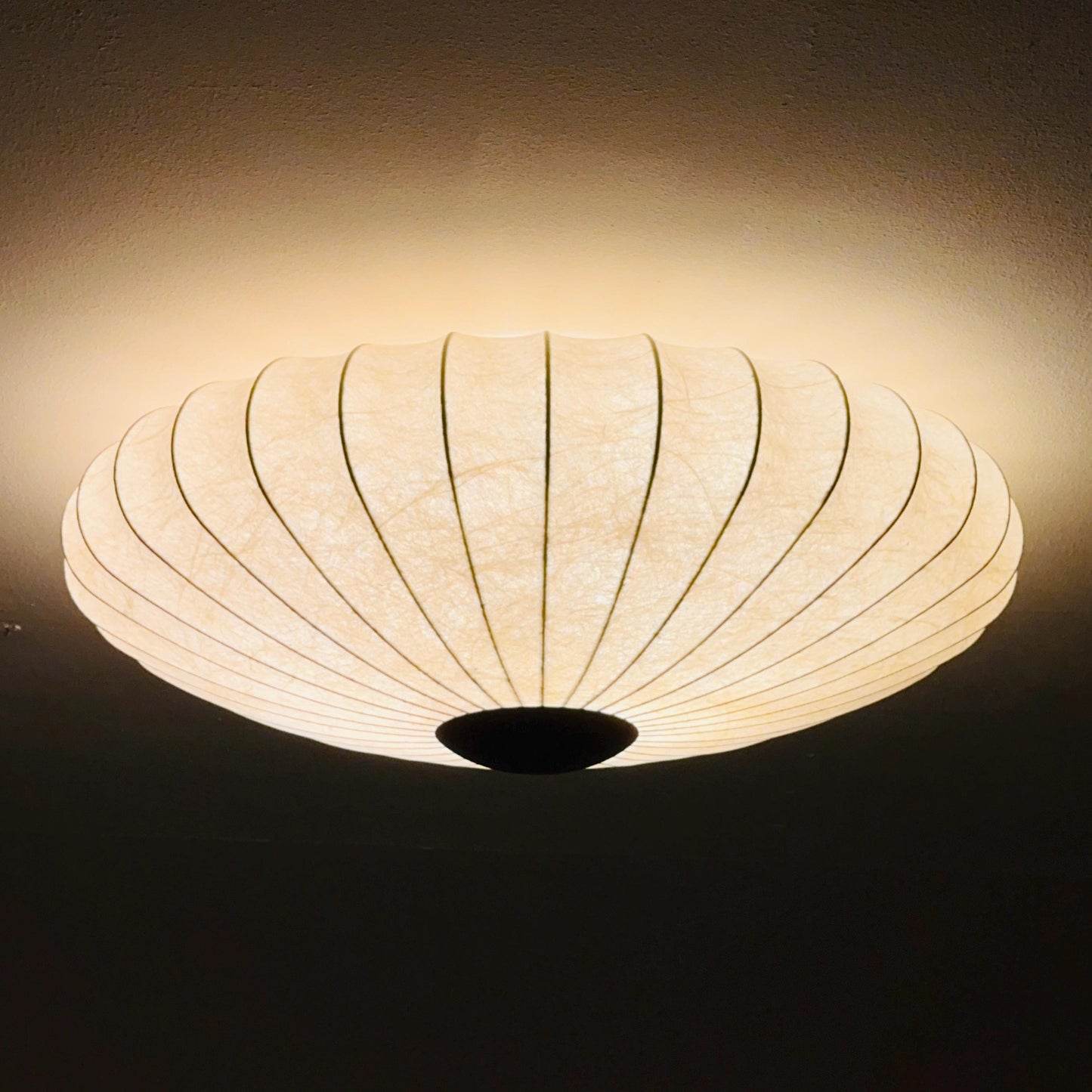 mid century ceiling lamp from the Cocoon series Designer Achille & Pier Giacomo Castiglioni : Bovezzo (Italy) 1970