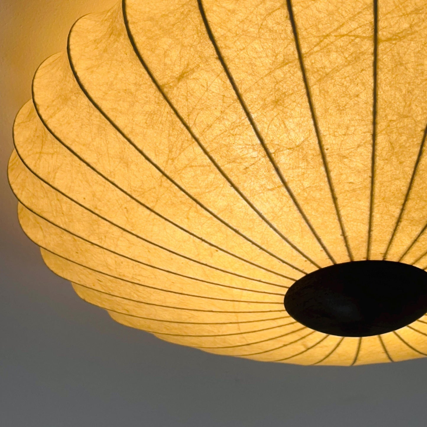 mid century ceiling lamp from the Cocoon series Designer Achille & Pier Giacomo Castiglioni : Bovezzo (Italy) 1970