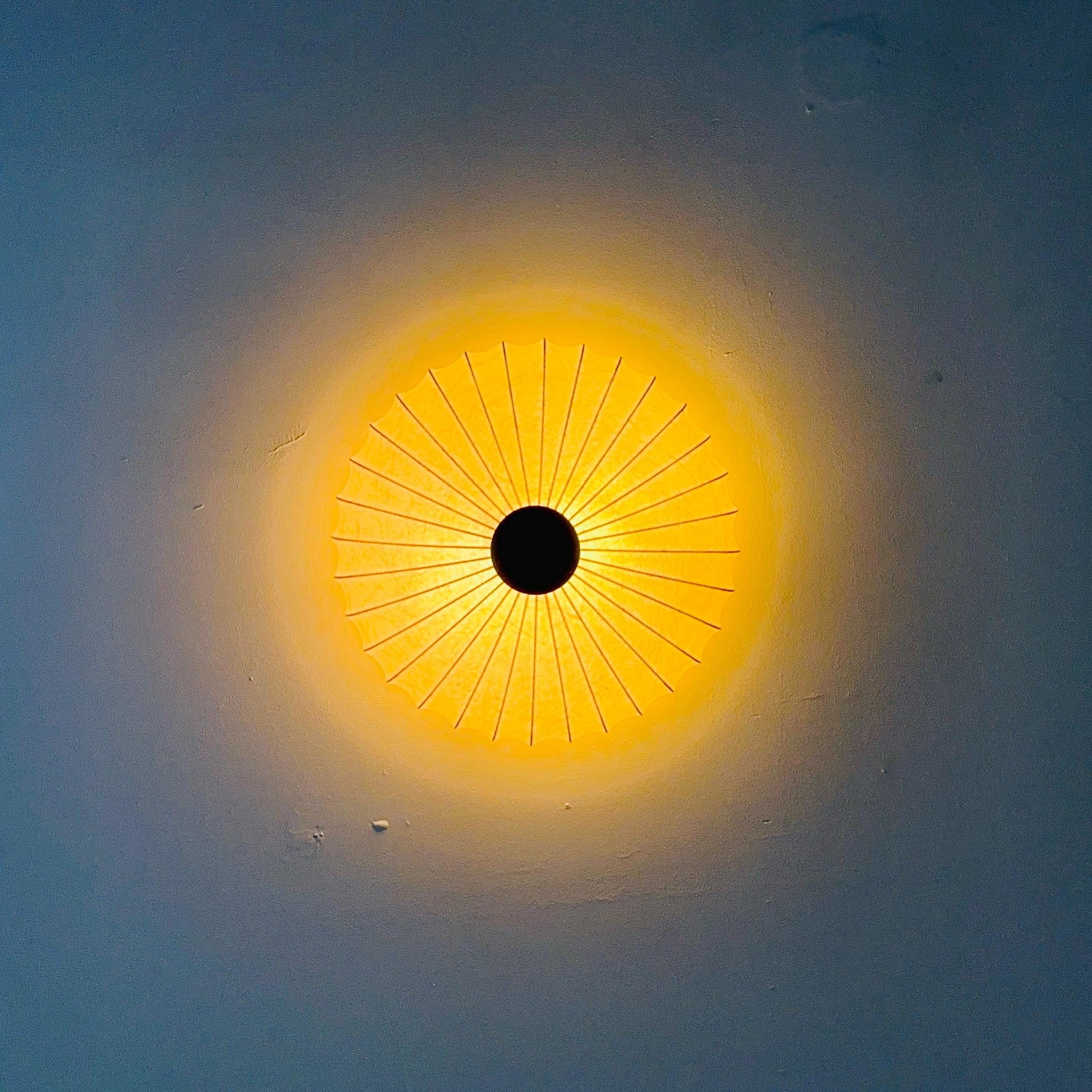 mid century ceiling lamp from the Cocoon series Designer Achille & Pier Giacomo Castiglioni : Bovezzo (Italy) 1970