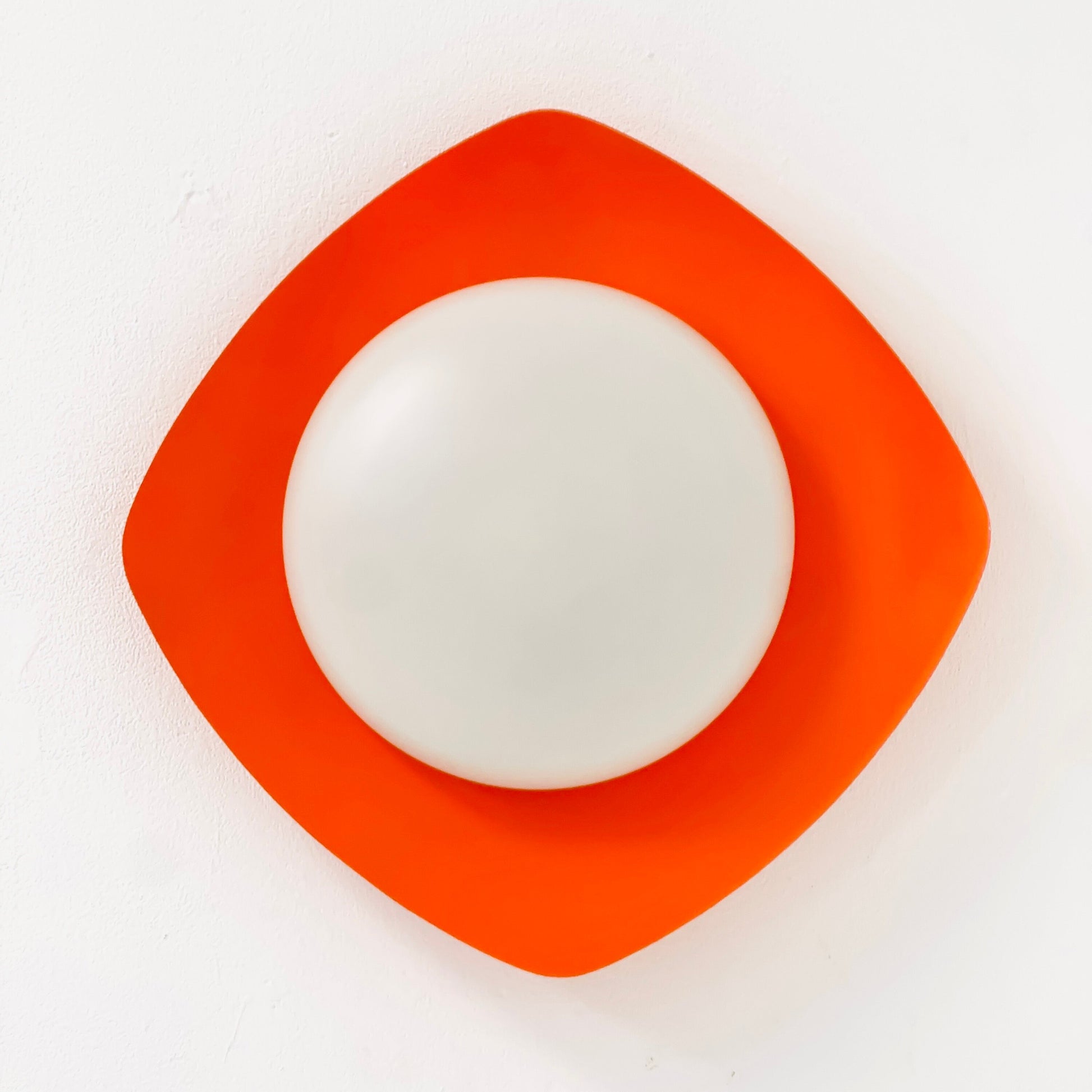 Large Space Age ceiling / wall lamp by Kaiser Leuchten, Germany, 1970s