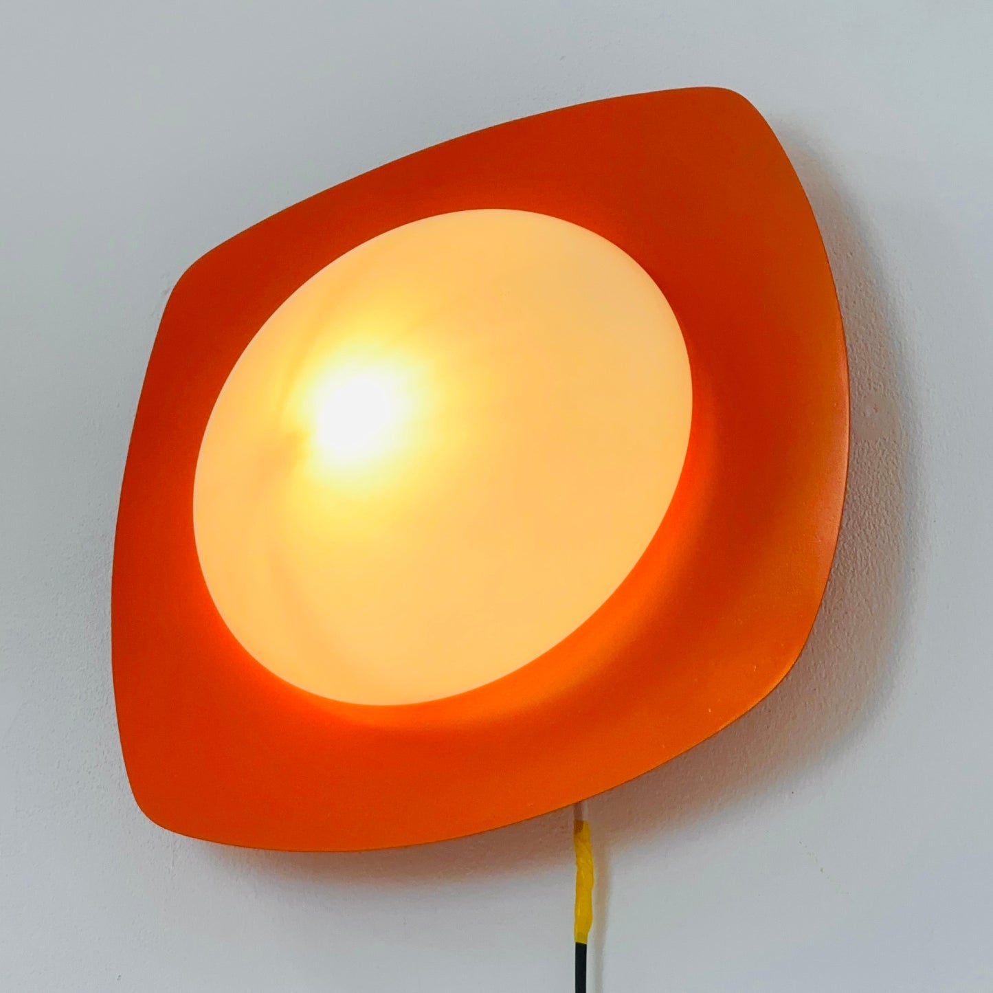 Large Space Age ceiling / wall lamp by Kaiser Leuchten, Germany, 1970s