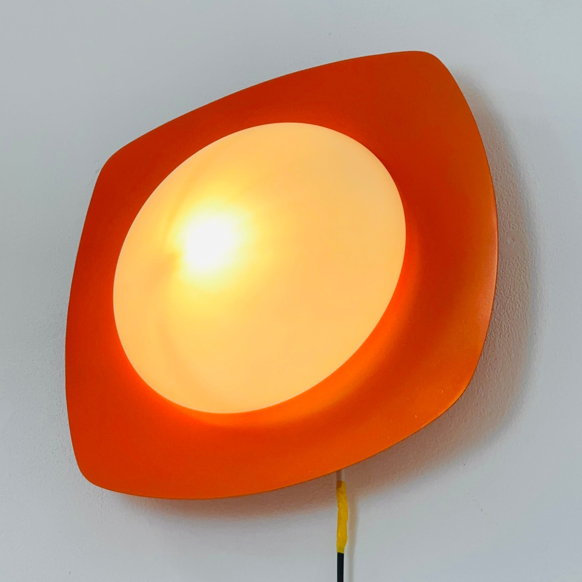 Large Space Age ceiling / wall lamp by Kaiser Leuchten, Germany, 1970s