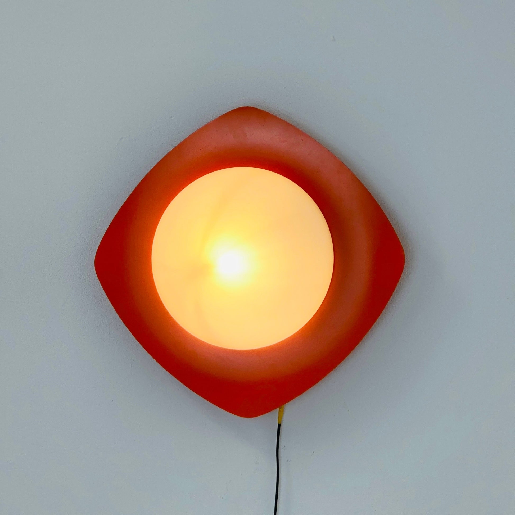 Large Space Age ceiling / wall lamp by Kaiser Leuchten, Germany, 1970s