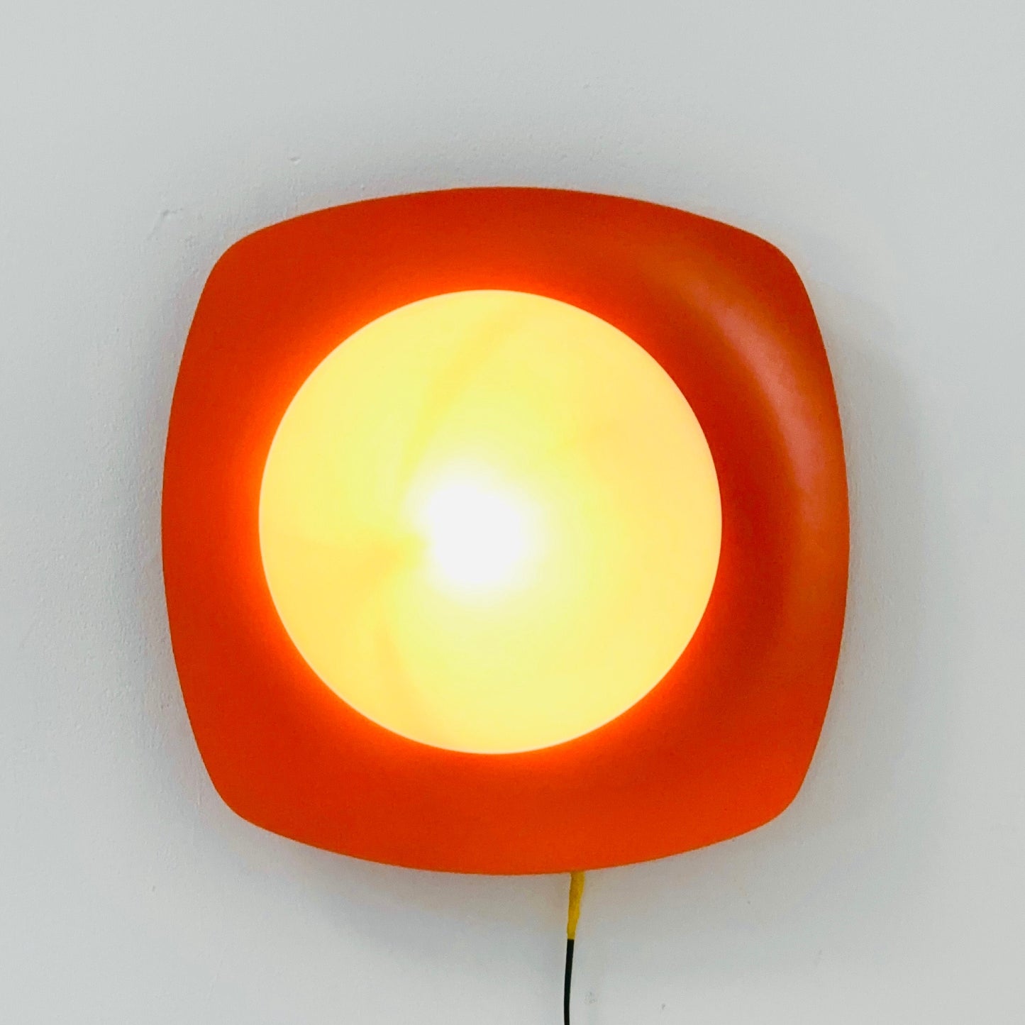 Large Space Age ceiling / wall lamp by Kaiser Leuchten, Germany, 1970s