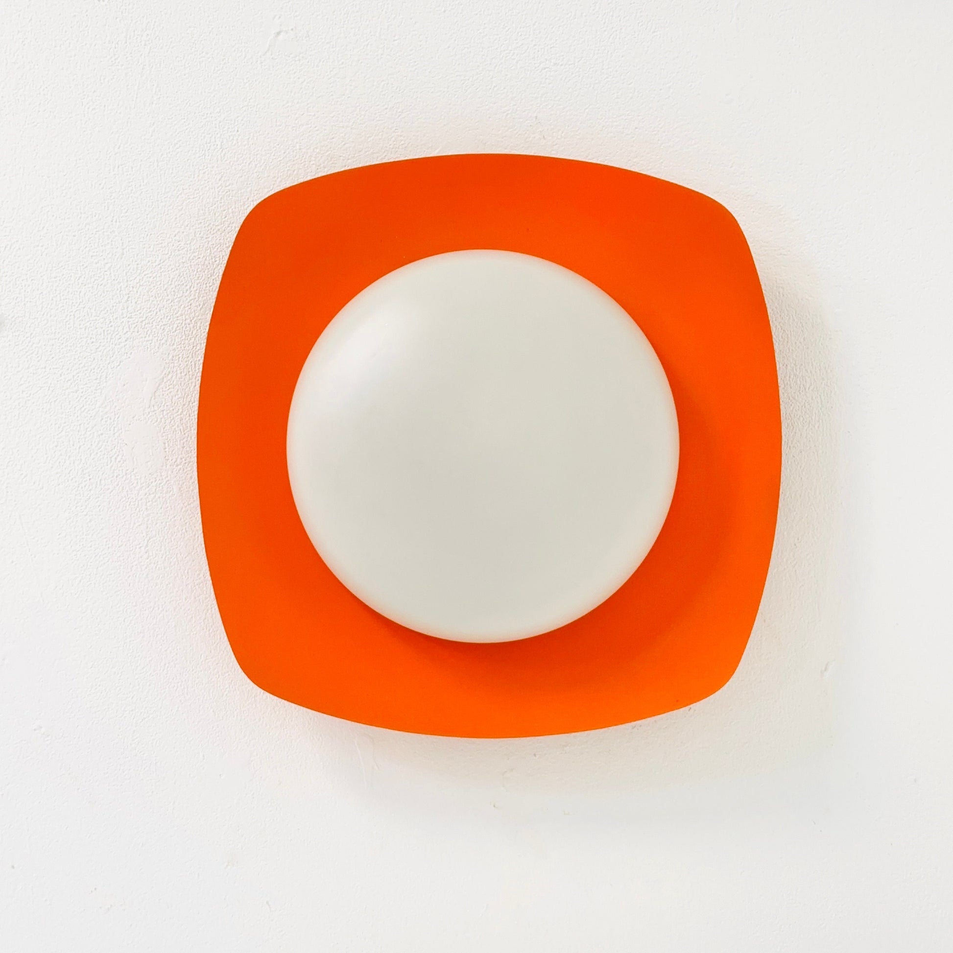 Large Space Age ceiling / wall lamp by Kaiser Leuchten, Germany, 1970s
