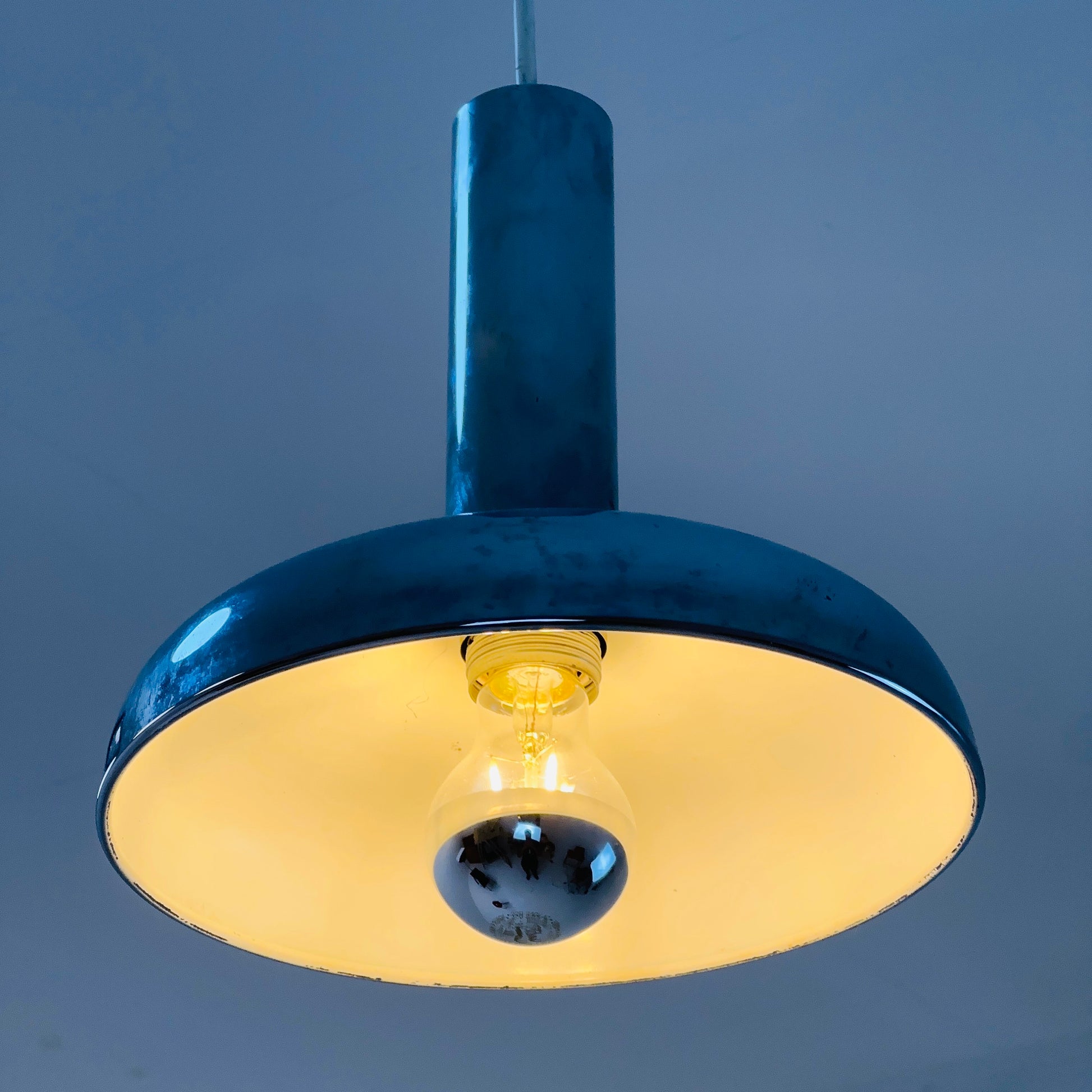 Mid century Chrome-plated metal pendant lamp, Germany 1960s